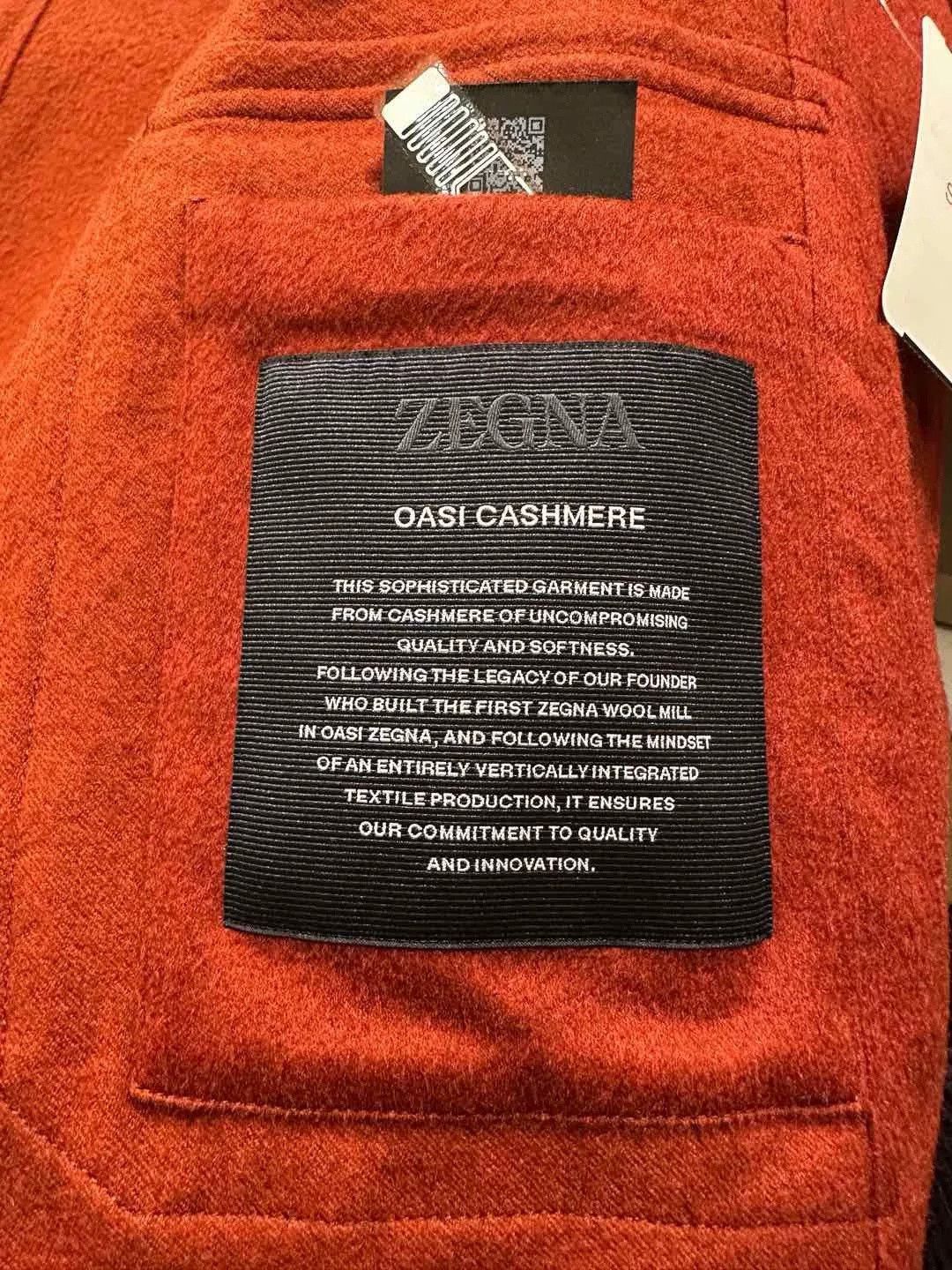 Ermenegildo Zegna Zegna Oasi Cashmere Red Shirt Jacket Size US M / EU 48-50 / 2 - 8 Thumbnail