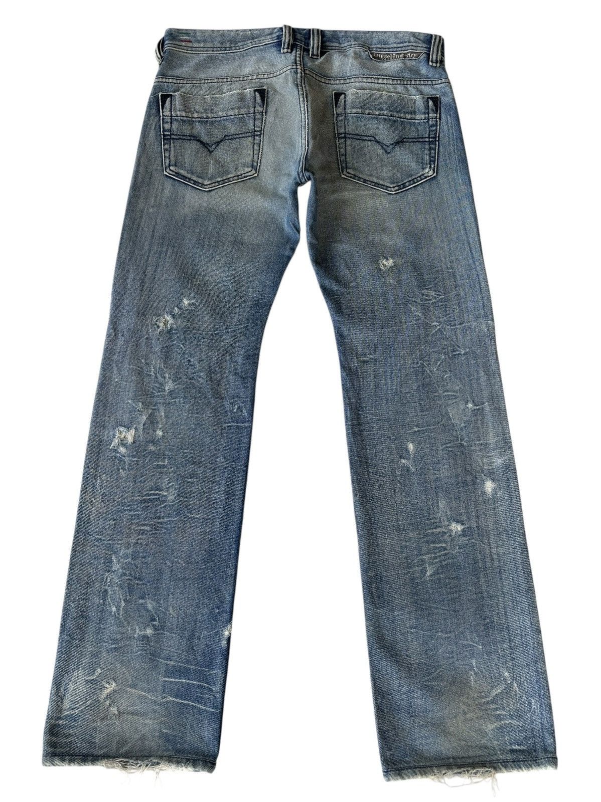 Diesel Vintage Diesel Safado Thrashed Distressed Denim Jeans Size US 33 - 2 Thumbnail