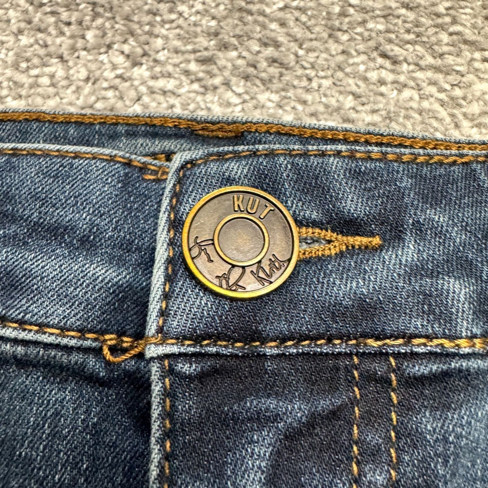 Vintage VINTAGE KUT from The Kloth Katy Jeans Women 6 Denim Blue Dark Wash Regular Stretch 5-Pocket Boyfriend Fit Womens Jeans Size 28" / US 6 / IT 42 - 3 Thumbnail