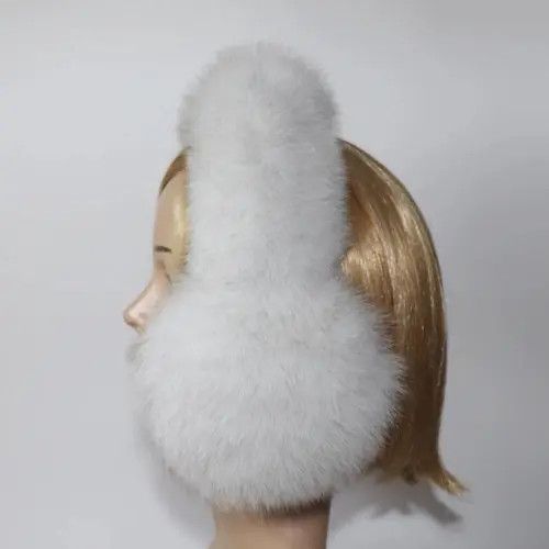Japanese Brand Genuine Fur Earmuffs For Winter Size ONE SIZE - 2 Thumbnail