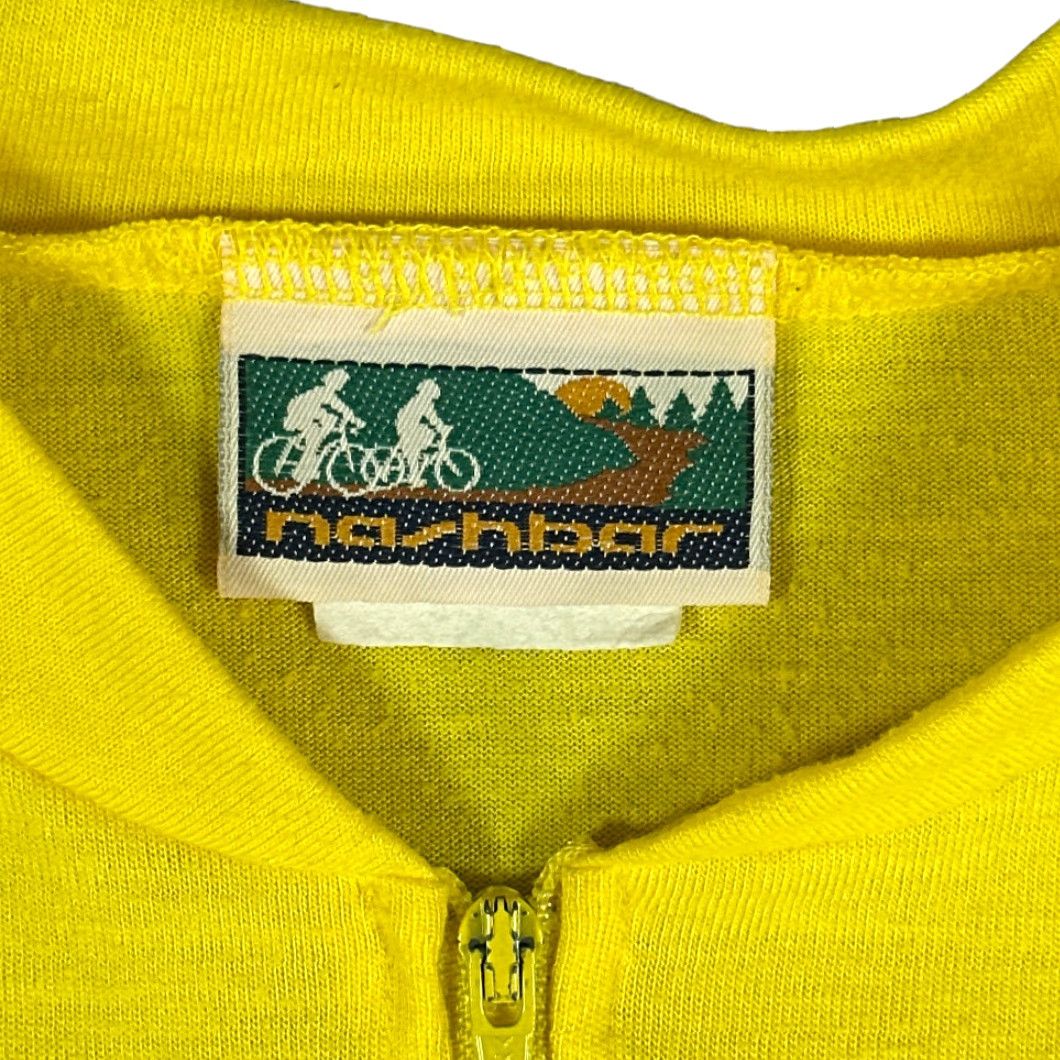 Vintage Vintage Nashbar Cycling Jersey Yellow Blank USA Made 90s Adult LARGE Short Sleeve Zip Pocket T-Shirt Men Men’s Jerseys Size US L / EU 52-54 / 3 - 4 Thumbnail