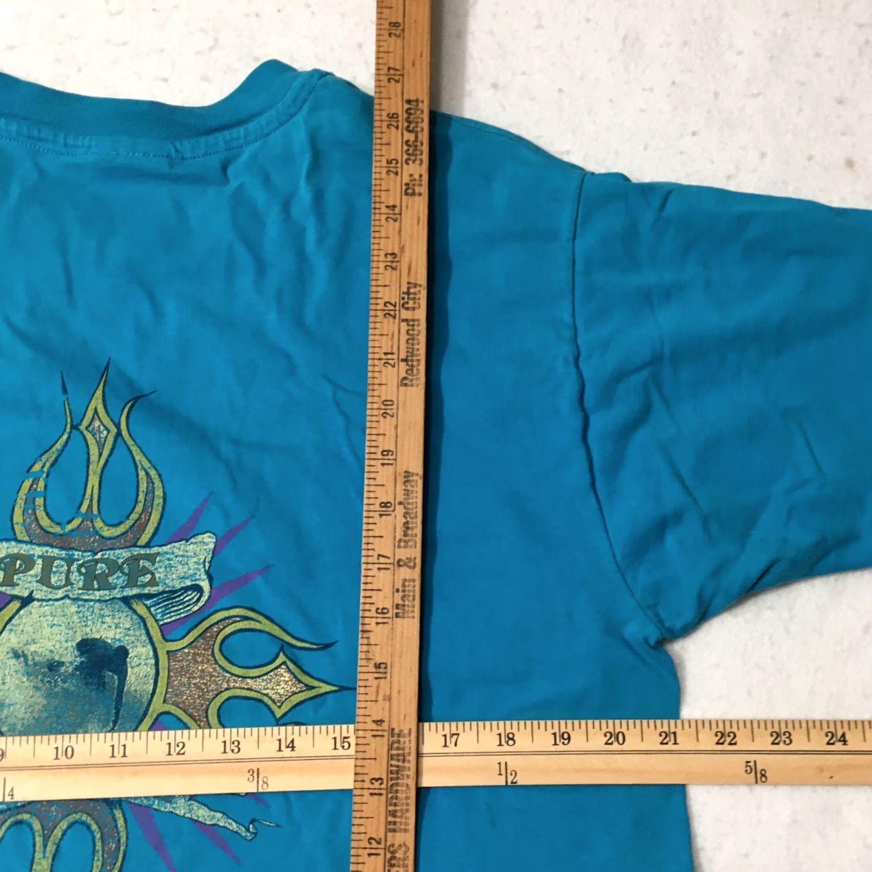 Hanes VINTAGE Hanes T-Shirt Hawaiian 1990s Teal Crew Neck Short Sleeve L Men’s Size US L / EU 52-54 / 3 - 4 Thumbnail