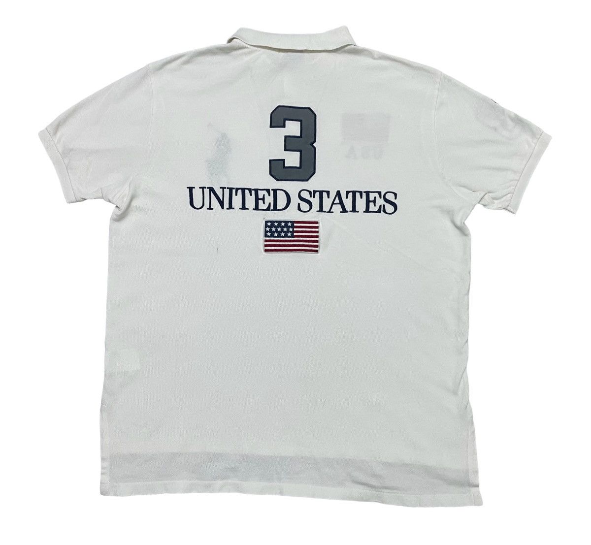 Polo Ralph Lauren VINTAGE POLO BY RALPH LAUREN USA FLAG RARE Size US XL / EU 56 / 4 - 3 Thumbnail