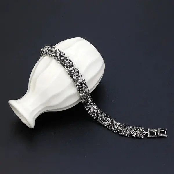 Jewelry × Sterling Silver Charm Bohemia Link Bracelet Size ONE SIZE - 1 Thumbnail