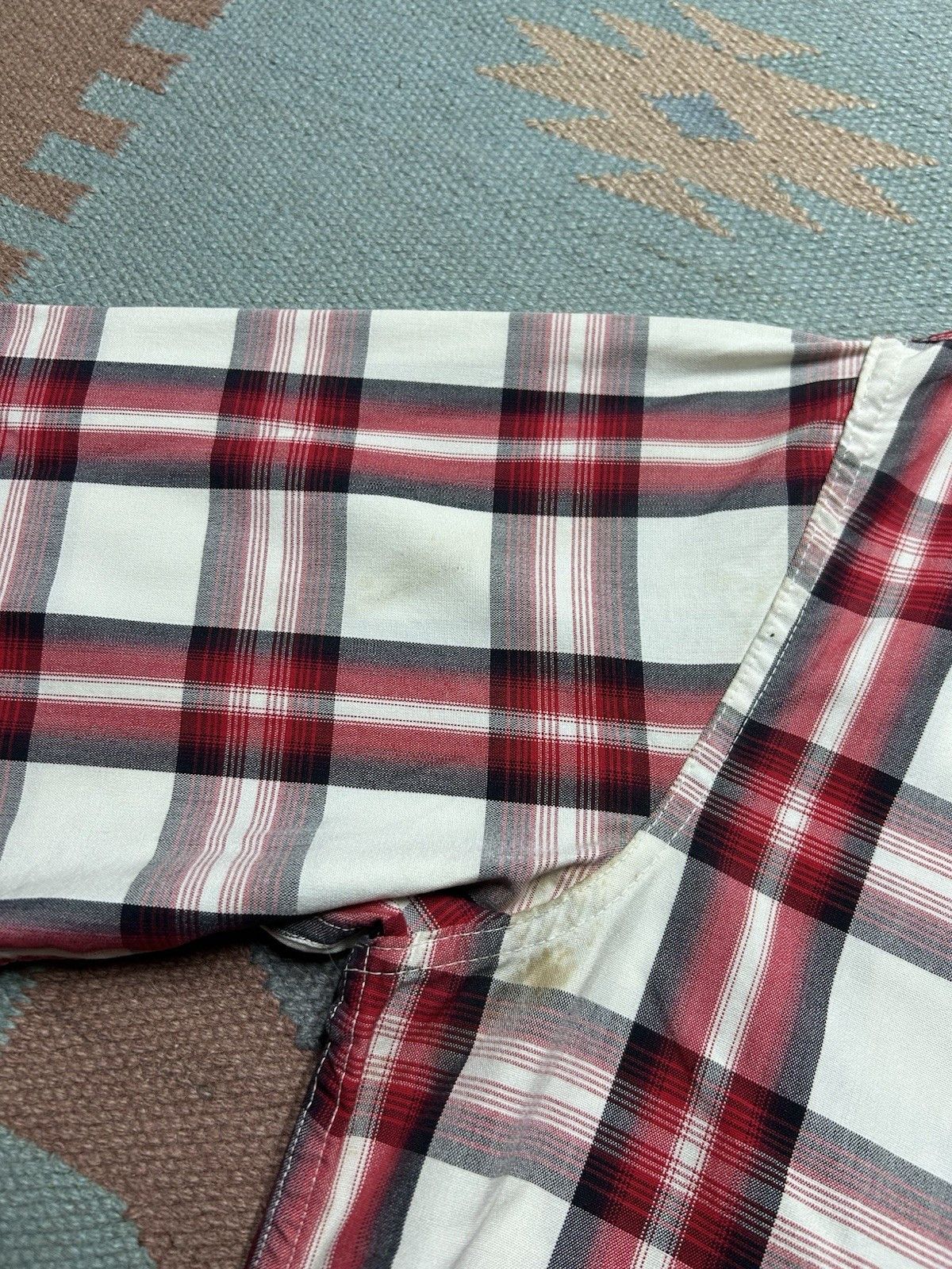 Vintage Vtg 50s Penney’s cotton jacket zip shadow plaid rockabilly L Size US L / EU 52-54 / 3 - 3 Thumbnail