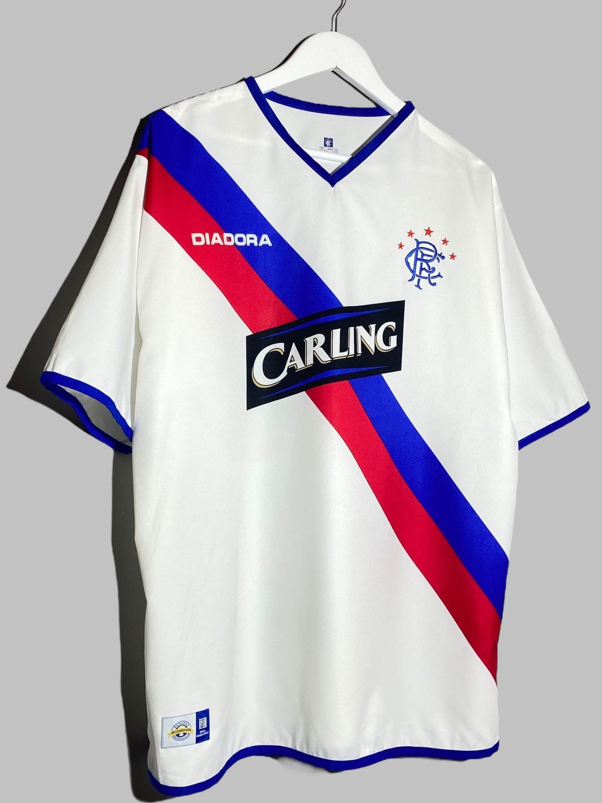 Diadora 🔥 2004 DIADORA RANGERS FC CARLING JERSEY UK SCOTLAND VIBES Size US L / EU 52-54 / 3 - 3 Thumbnail