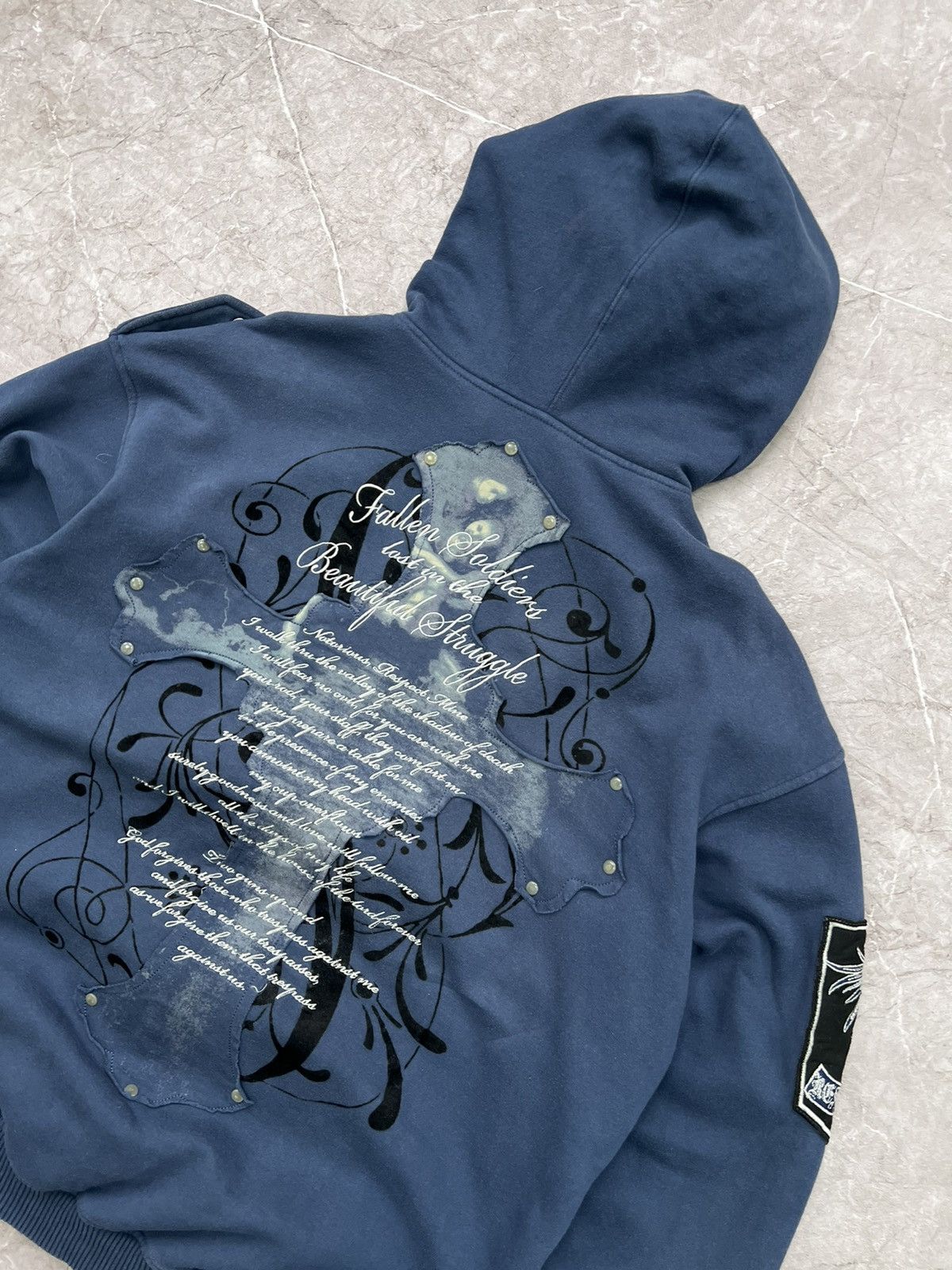 Affliction × If Six Was Nine Vintage Y2K Affliction Hoodie Skull Grunge Cybergoth Biker Size US L / EU 52-54 / 3 - 10 Thumbnail