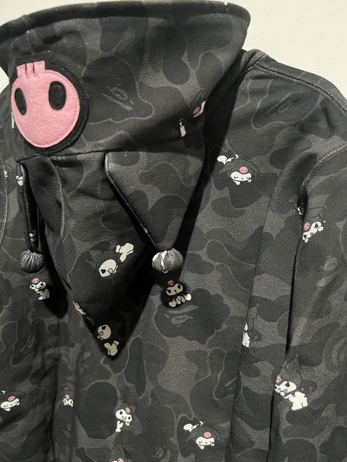 Bape x SANRIO Characters Kuromi Camo Full Zip Hoodie