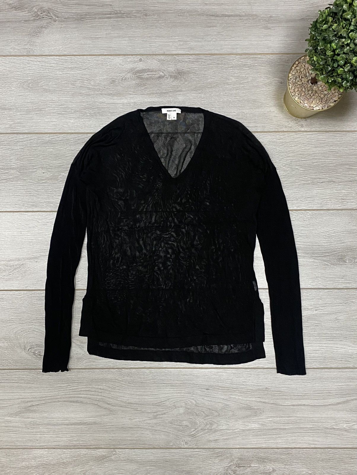Helmut Lang Helmut Lang vintage mesh long sleeve Size M / US 6-8 / IT 42-44 - 1 Thumbnail
