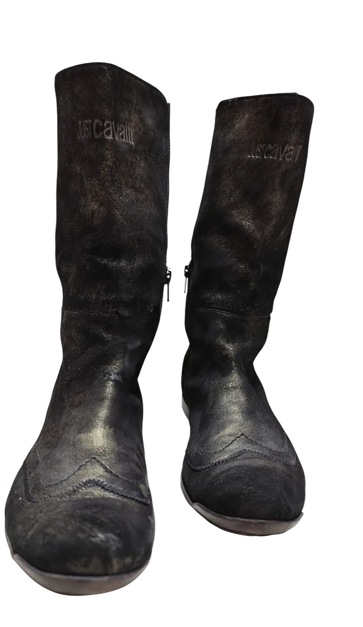 Roberto Cavalli LEATHER HIGH BOOTS Size US 8 / EU 41 - 3 Thumbnail