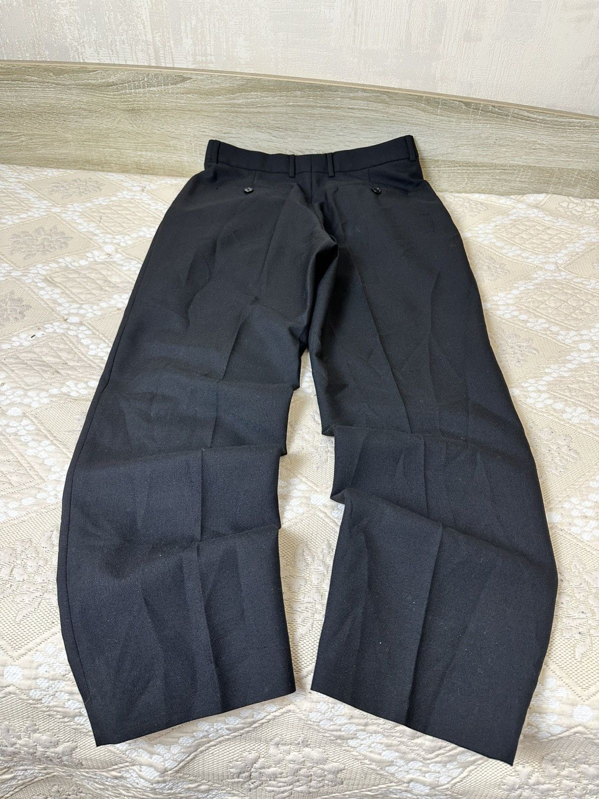 Celine 🔥 Celine Paris Black Mohair Wool Trousers 48 IT Pants Men Size 48R - 8 Thumbnail