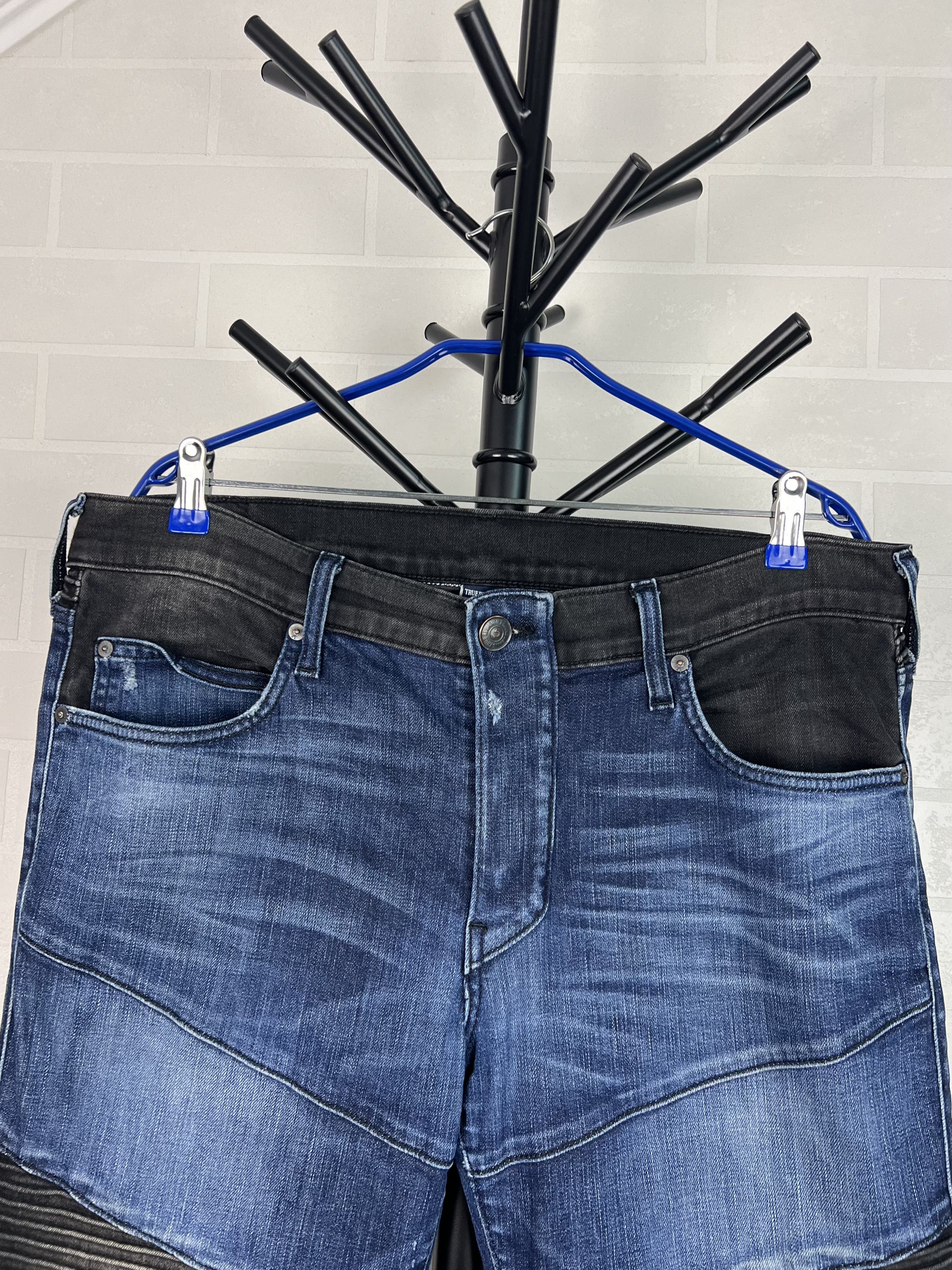 True Religion TRUE RELIGION Denim Pants Pocco Moto Relaxed Skinny 2 Men's Size US 34 / EU 50 - 10 Thumbnail