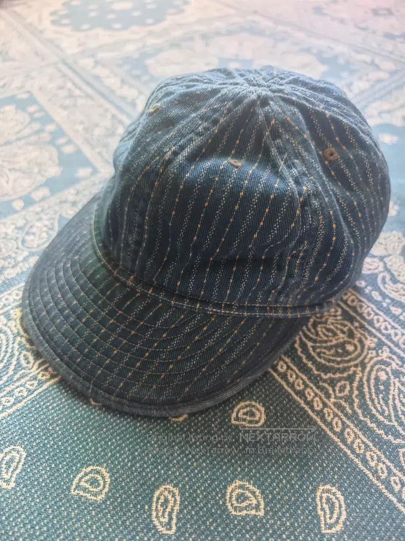 RRL Ralph Lauren rrl indigo wabash dot stripe railroad engineer