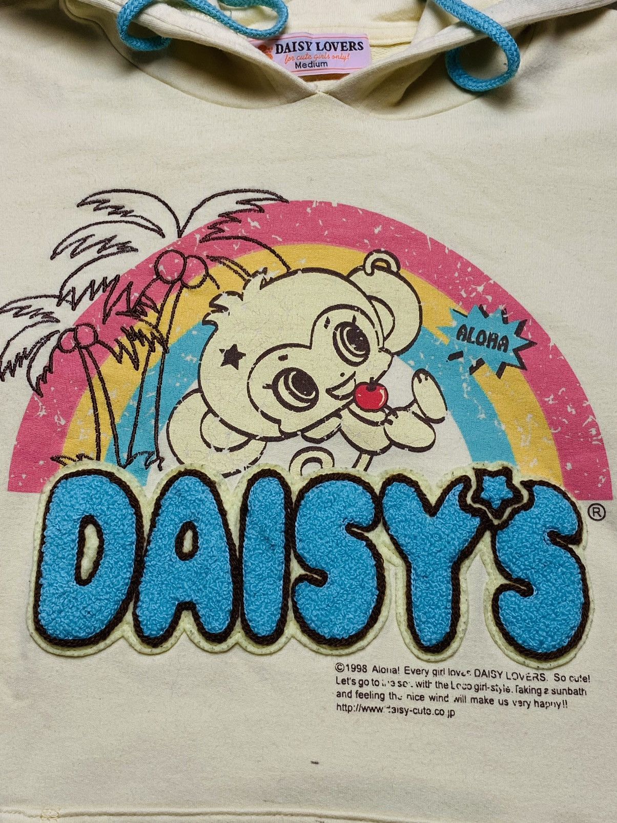 Japanese Brand 2000s Daisy Lovers - Puff Sherpa Patch Hoodie Size M / US 6-8 / IT 42-44 - 5 Thumbnail