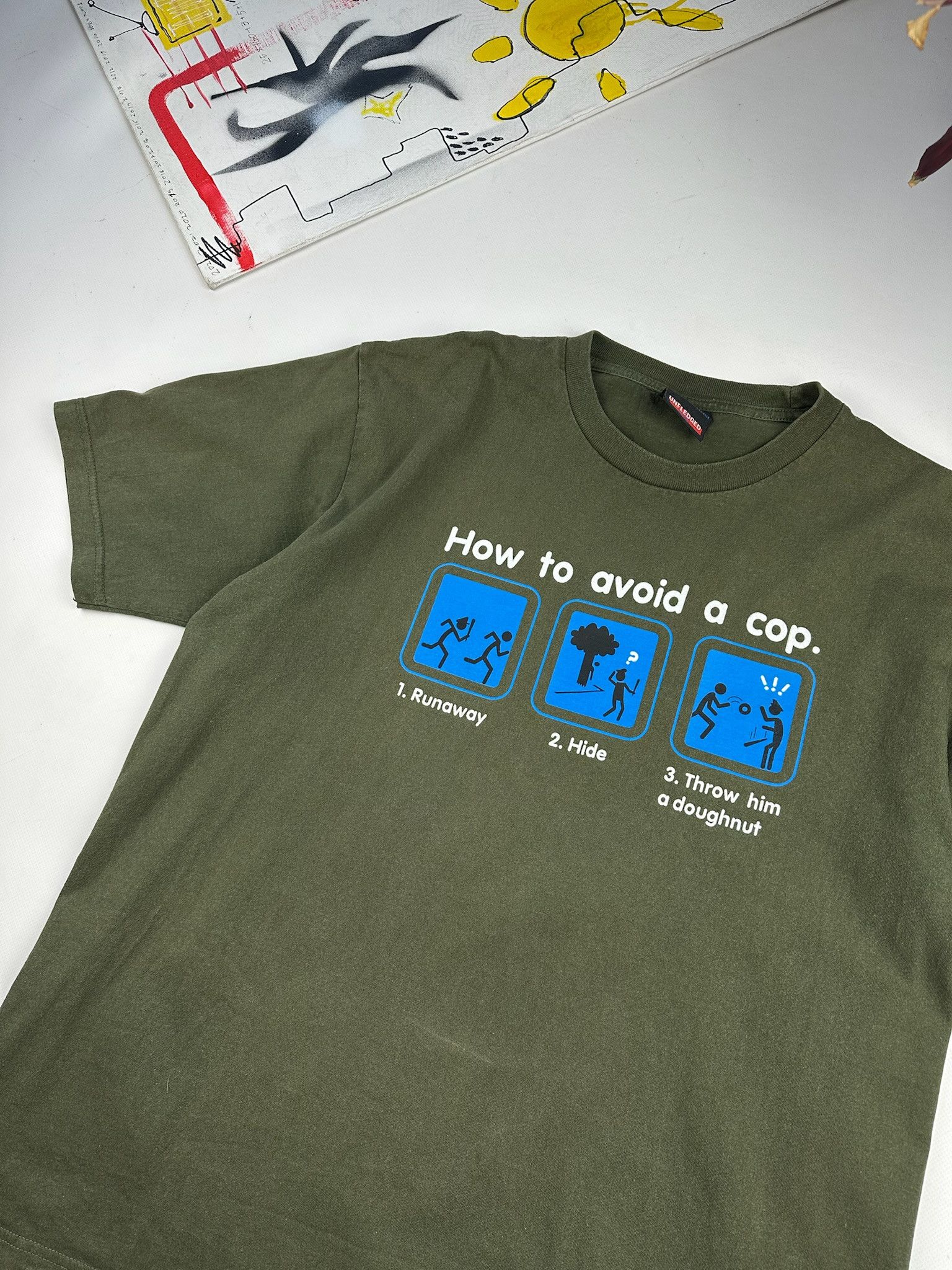 Other Vintage “How to Avoid a Cop" T-Shirt Humor Tee police ACAB Size US L / EU 52-54 / 3 - 4 Thumbnail