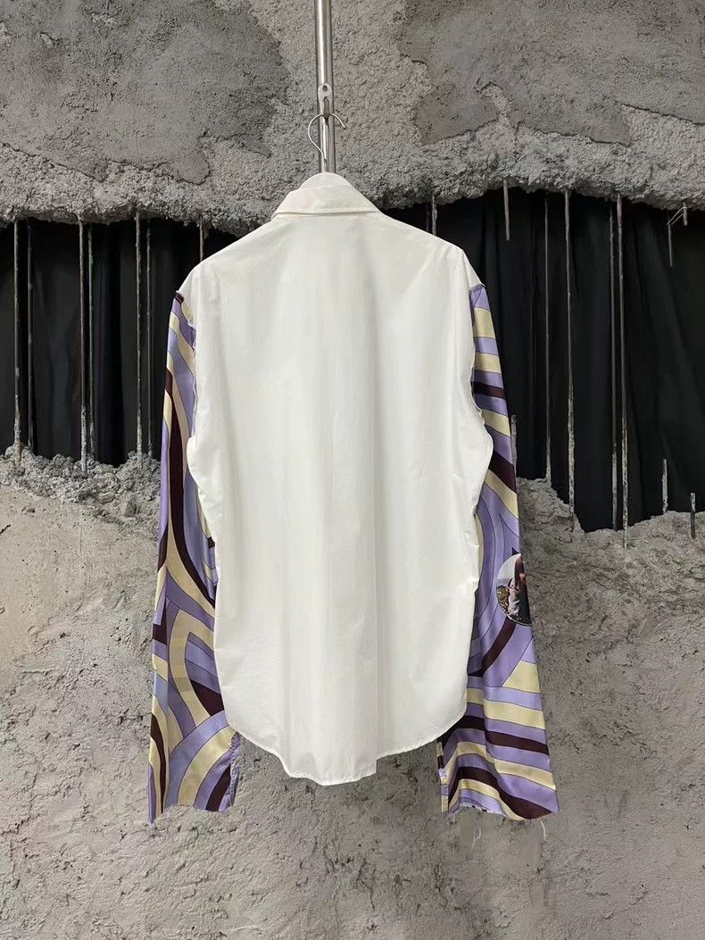 Raf Simons Raf Simons size 36 Kaleidoscope Patchwork Sleeve Shirt 250 Size US M / EU 48-50 / 2 - 2 Thumbnail