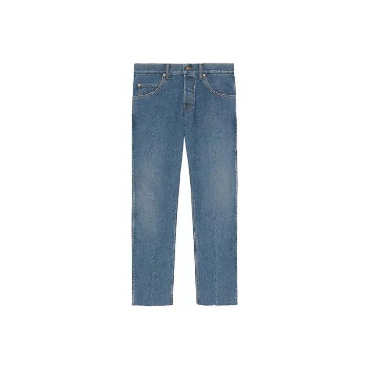 Gucci Gucci Blue Straight Cut Denim Pants for Men Size US 30 / EU 46 - 1 Thumbnail