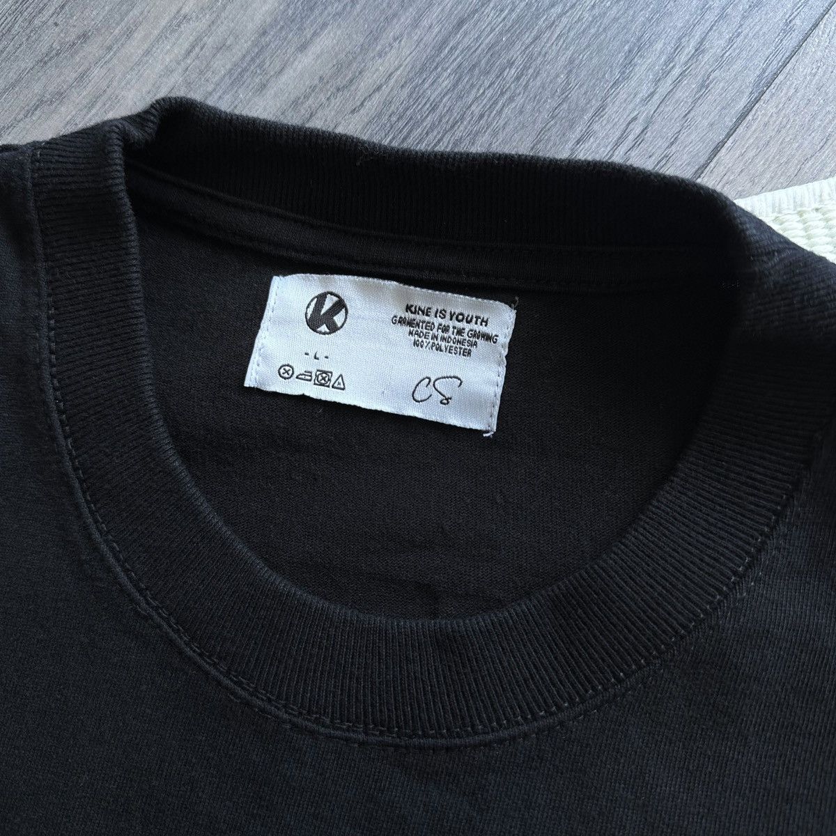 Other KINE JKT x KENCUT Blue Logo Short Sleeve Black Tee Size US L / EU 52-54 / 3 - 4 Thumbnail