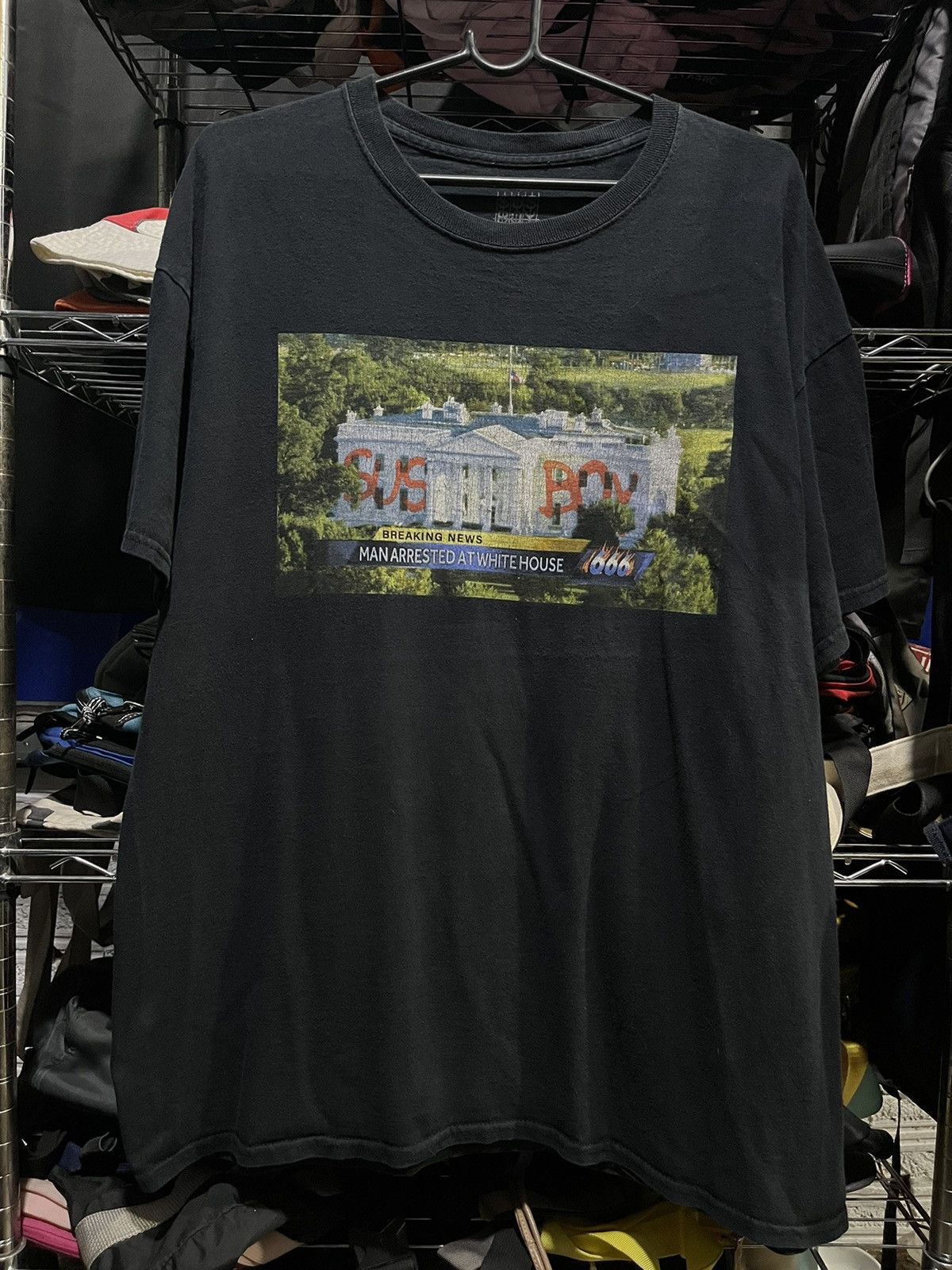 Sus Boy Sus Boy Suspect White House 666 Tee Size US XL / EU 56 / 4 - 1 Thumbnail