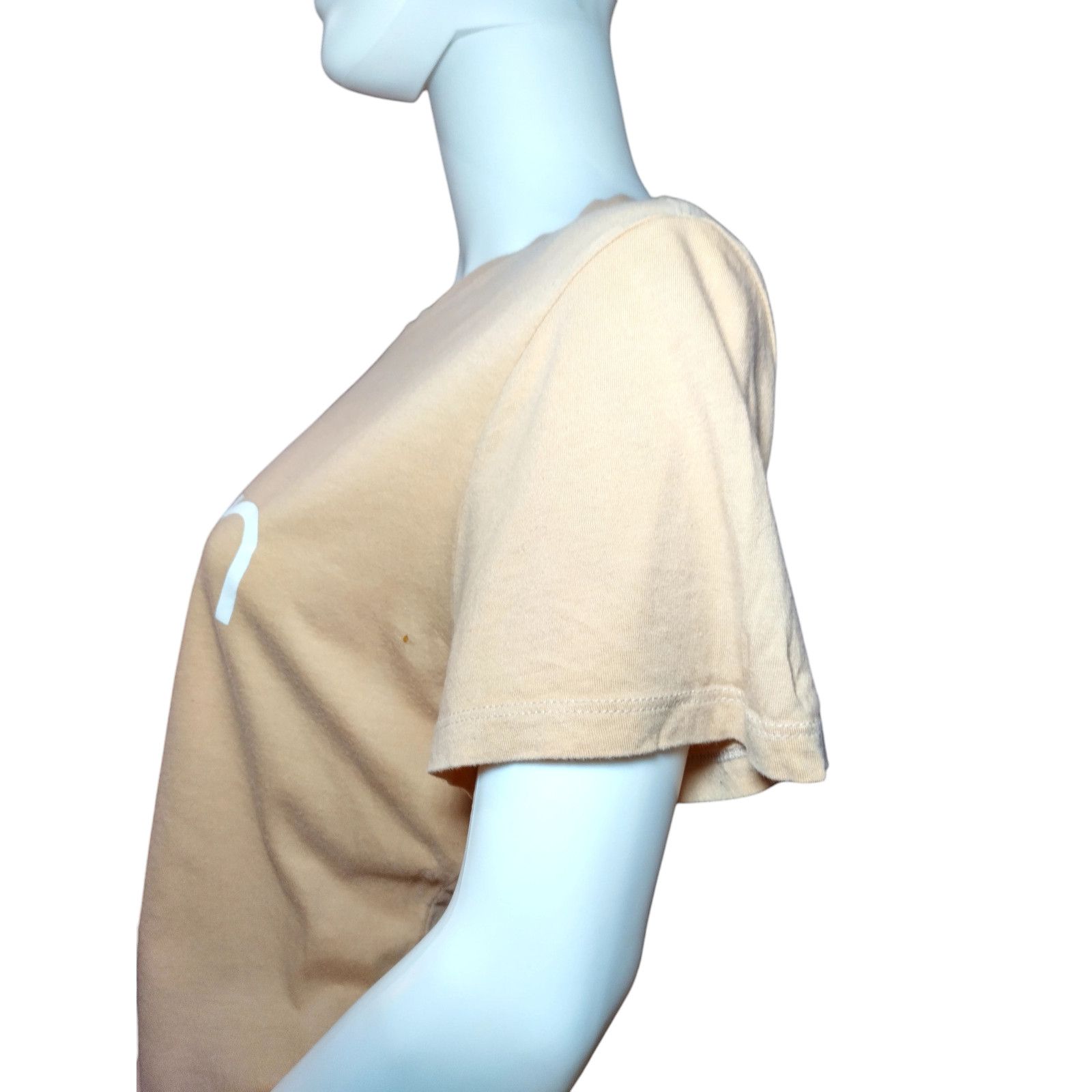Calvin Klein Calvin Klein Womens Stretch Short Sleeve T-shirt Size XL Tan Size XL / US 12-14 / IT 48-50 - 3 Thumbnail