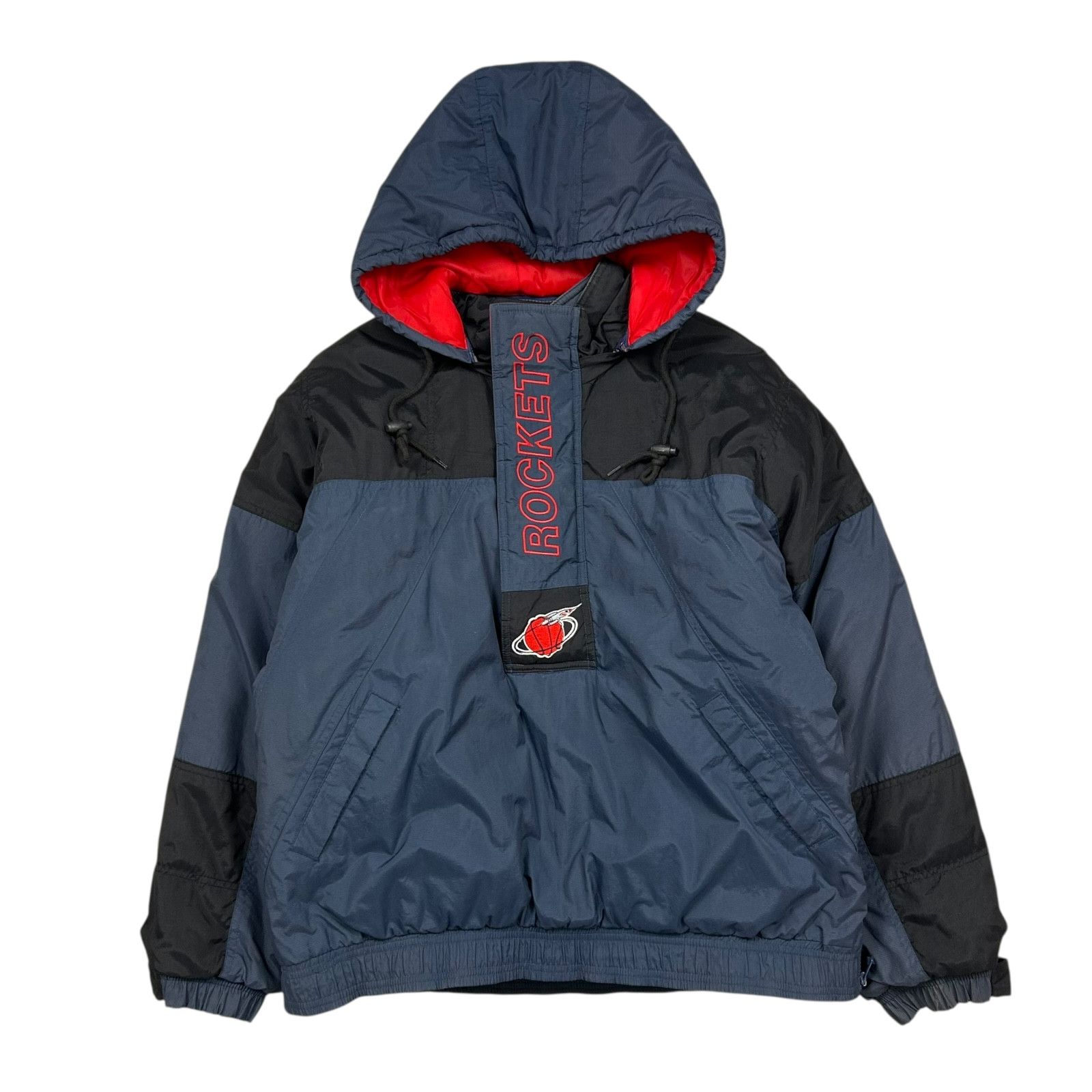 NBA VTG 90s NBA HOUSTON ROCKETS STARTER PUFFER JACKET PULLOVER Size US M / EU 48-50 / 2 - 2 Thumbnail