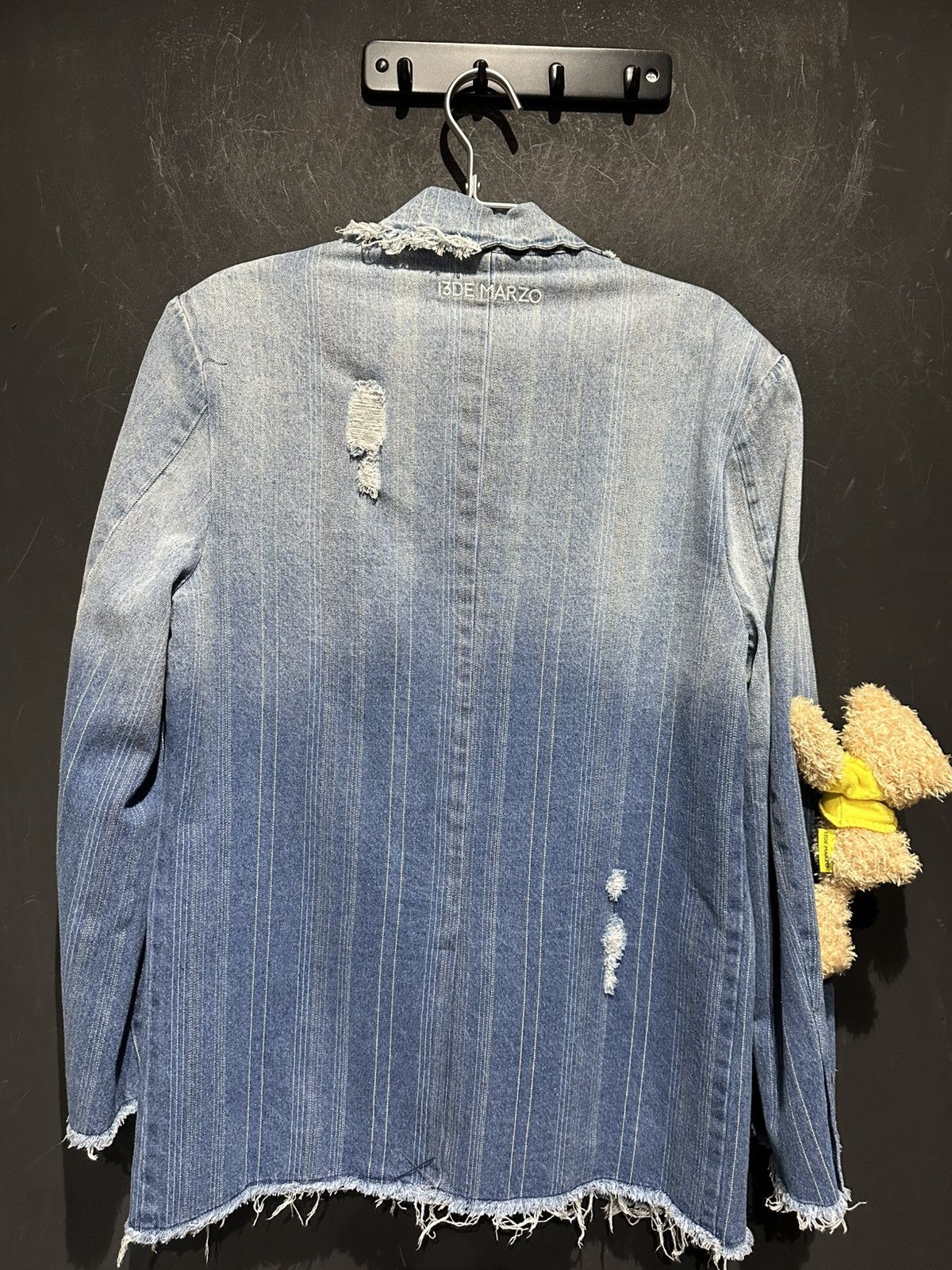 13DE MARZO 13DE MARZO x SMILEY Denim Jacket/ Blazer Size S / US 4 / IT 40 - 3 Thumbnail