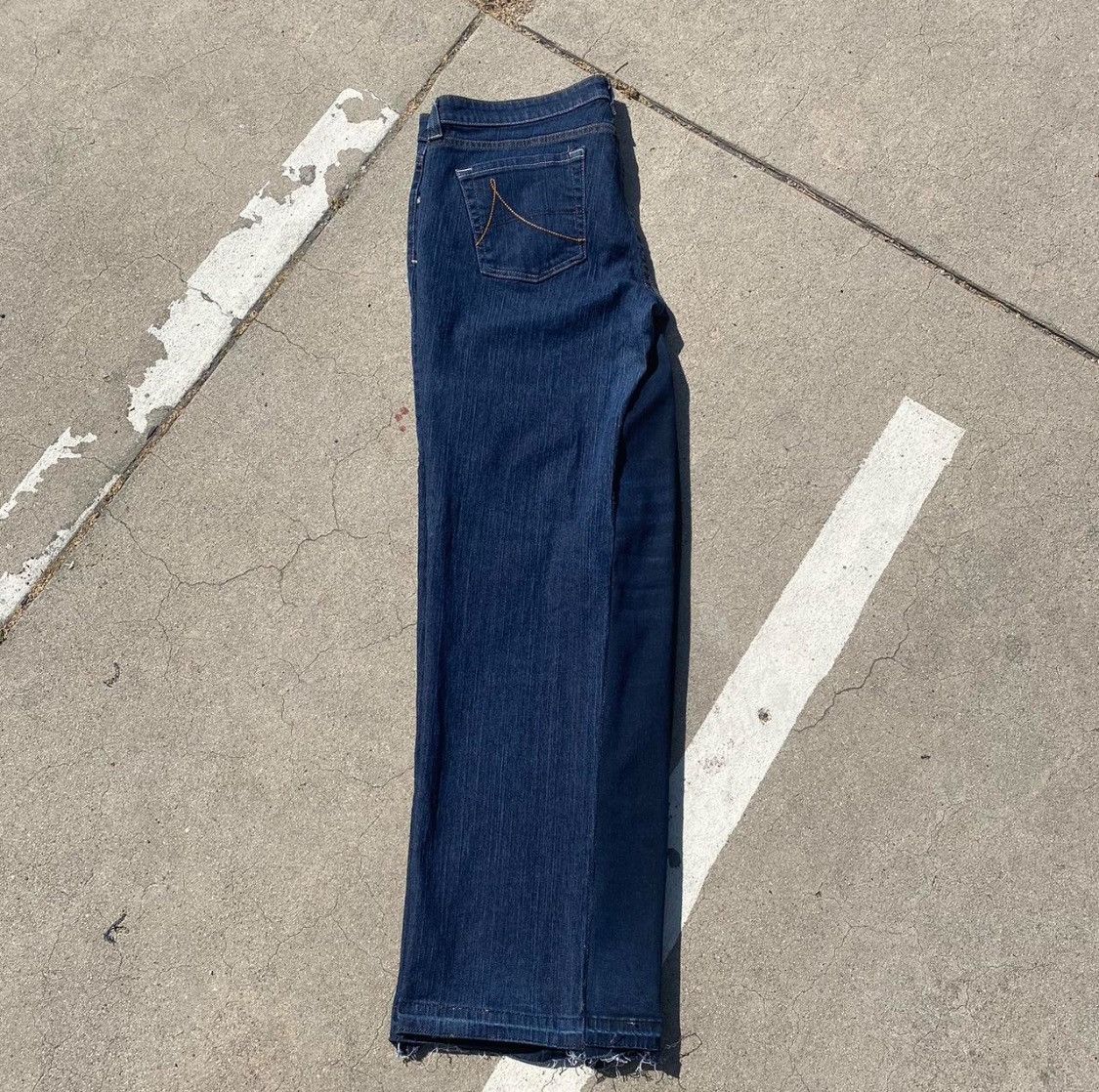 Anchor Blue × Japanese Brand × Vintage Anchor blue navy custom flared pants Size US 35 - 3 Thumbnail