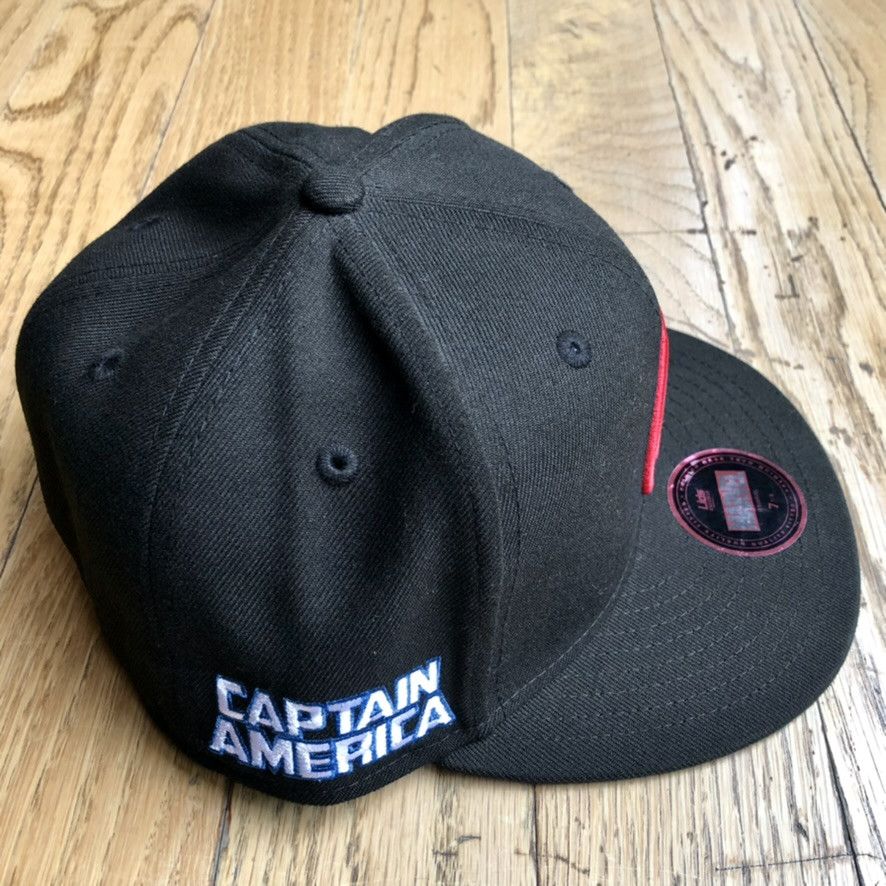 Marvel Comics Captain America Shield Logo Patch Marvel Lids Hat 7 1/8 Size ONE SIZE - 3 Thumbnail
