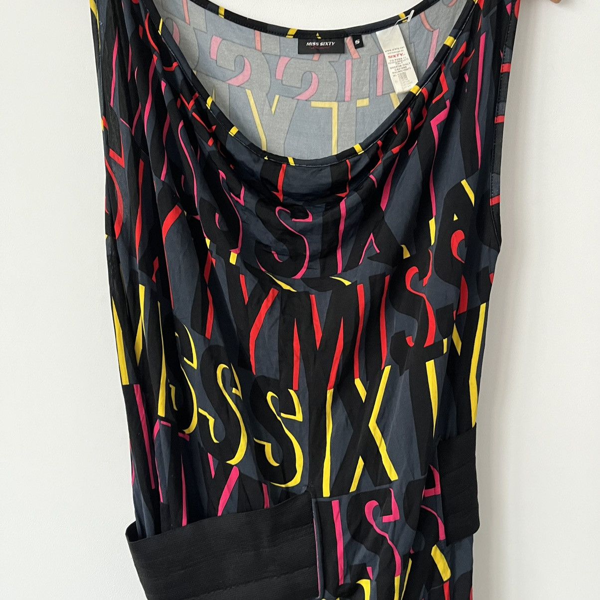 Miss Sixty Vintage Miss Sixty Monogram Dress Y2K Bodycon Logo Print Size S / US 4 / IT 40 - 4 Thumbnail