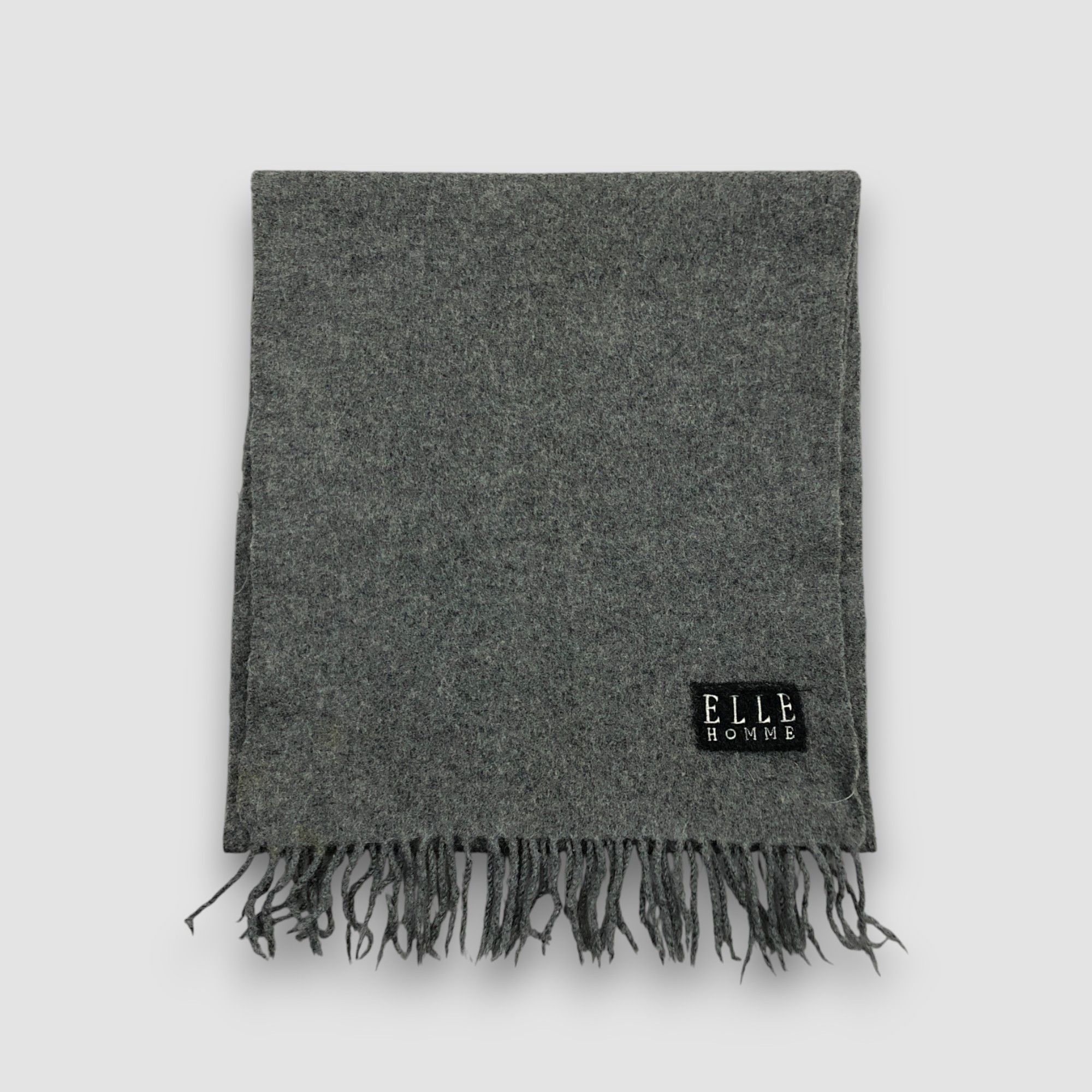 Vintage Vintage Elle Homme Scarf Muffler Wool Fringe Winter Scarves Size ONE SIZE - 3 Thumbnail