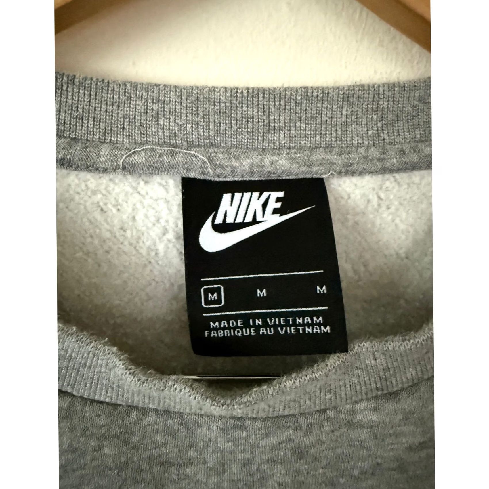 Nike Nike Unisex Gray Embroidered Logo Fleece Lined Long Sleeve Crew Neck Sweatshirt M Size US M / EU 48-50 / 2 - 4 Thumbnail