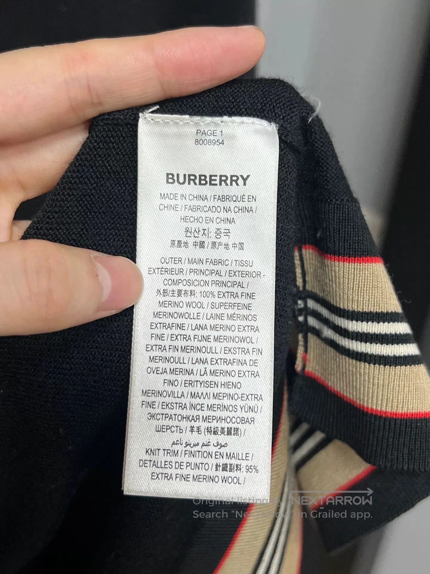 Burberry burberry striped wool knit sweater. Size US L / EU 52-54 / 3 - 3 Thumbnail