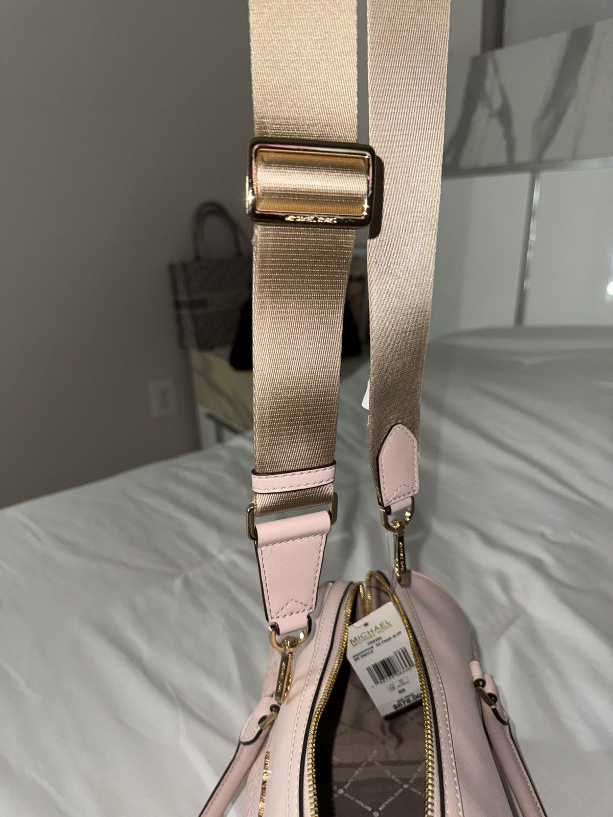 Michael Kors Michael Kors Blush Pink MK Logo Satchel – BRAND New Size ONE SIZE - 7 Thumbnail