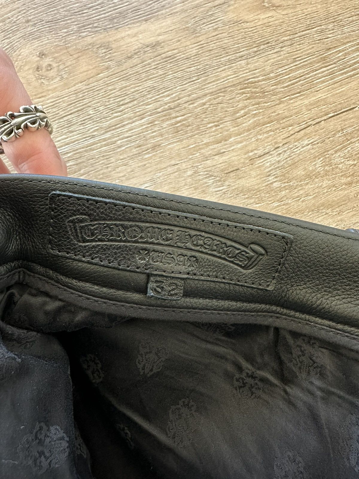 Chrome Hearts Black leather Chrome Heart pants Size US 32 / EU 48 - 4 Thumbnail
