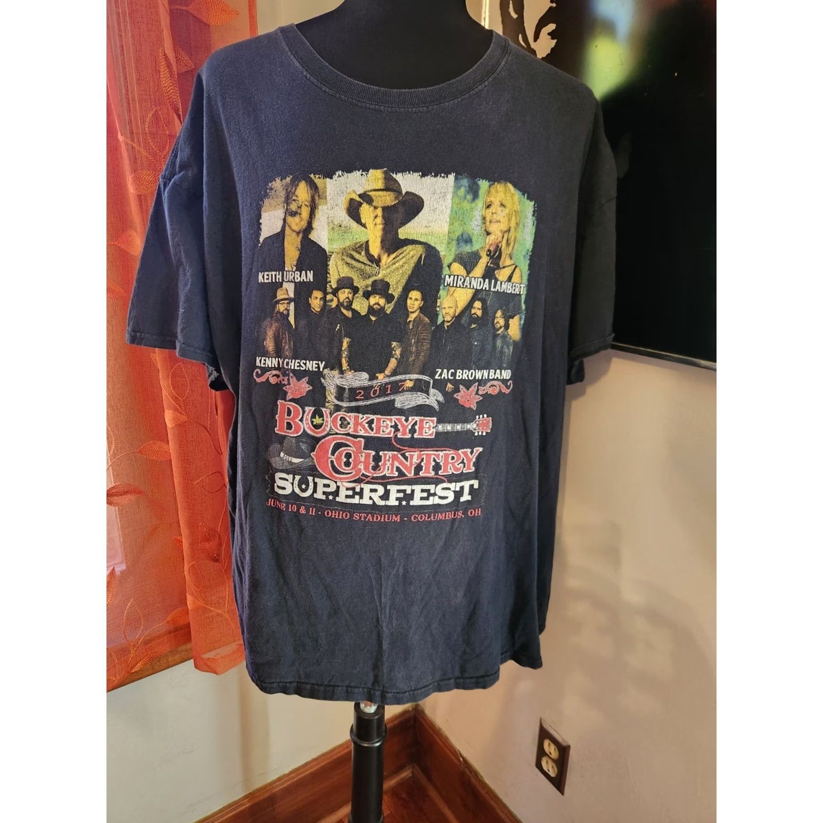 Doublet Buckeye Country Superfest 2017 Men's Double Sided Graphic T-Shirt Black Size 2XL Size US XXL / EU 58 / 5 - 2 Thumbnail