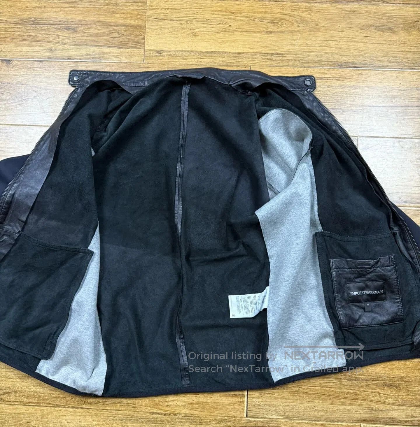 Emporio Armani Emporio Armani Men's Leather Jacket. Size US M / EU 48-50 / 2 - 3 Thumbnail