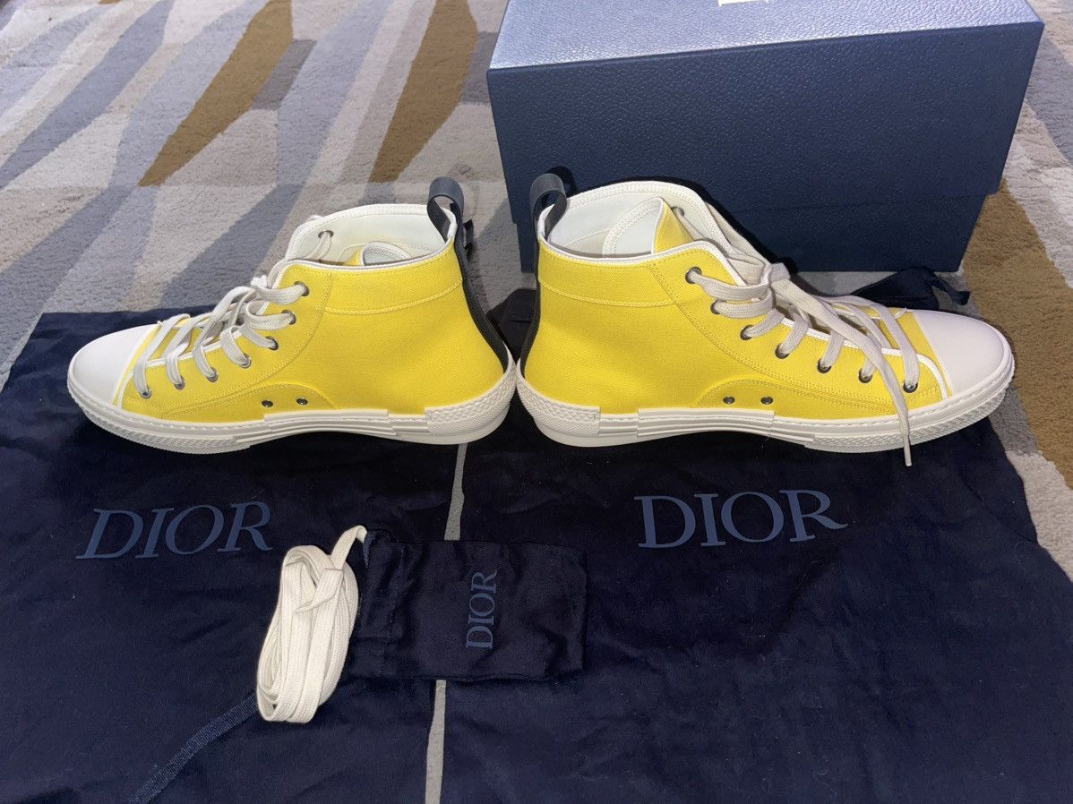 Dior Dior B23 High Top Yellow Astero-Dior Size US 12 / EU 45 - 15 Thumbnail