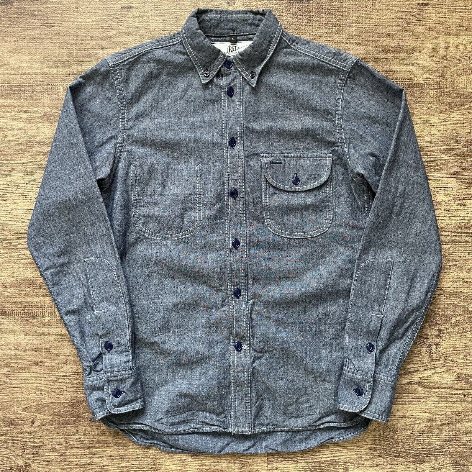 image of Rogue Territory Rgt Chambray Shirt Size Small S in Blue, Men's