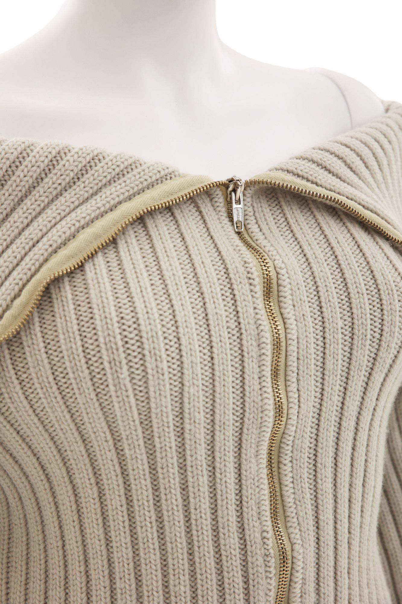 Maison Margiela F/W 1998 Grey Cotton Giant Turtleneck Size M / US 6-8 / IT 42-44 - 5 Thumbnail