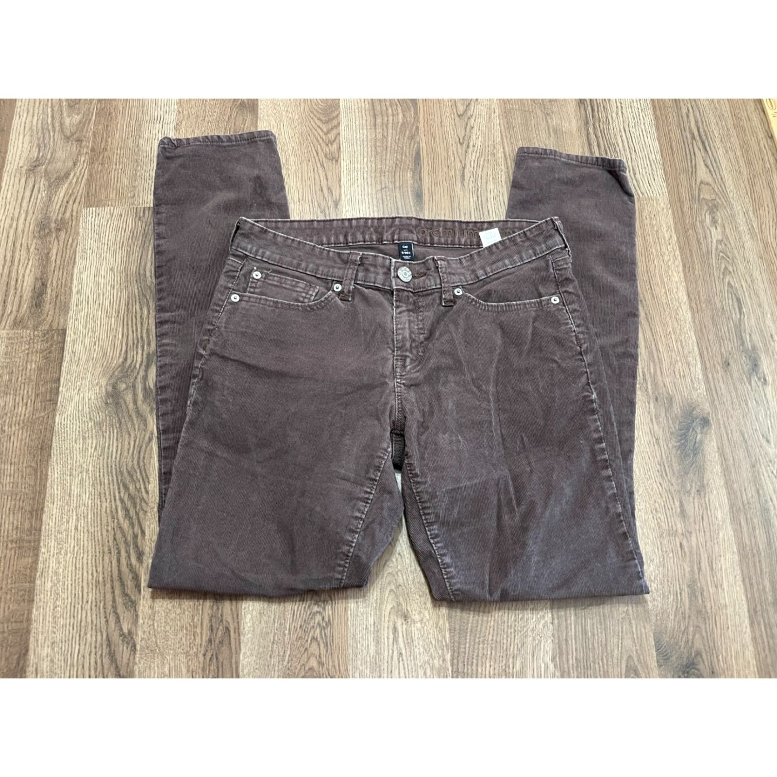 Gap Gap Jeans Women's Size 6/28 Brown Premium Skinny Straight Leg Regular Inseam 28" Dark Wash Size 28" / US 6 / IT 42 - 2 Thumbnail