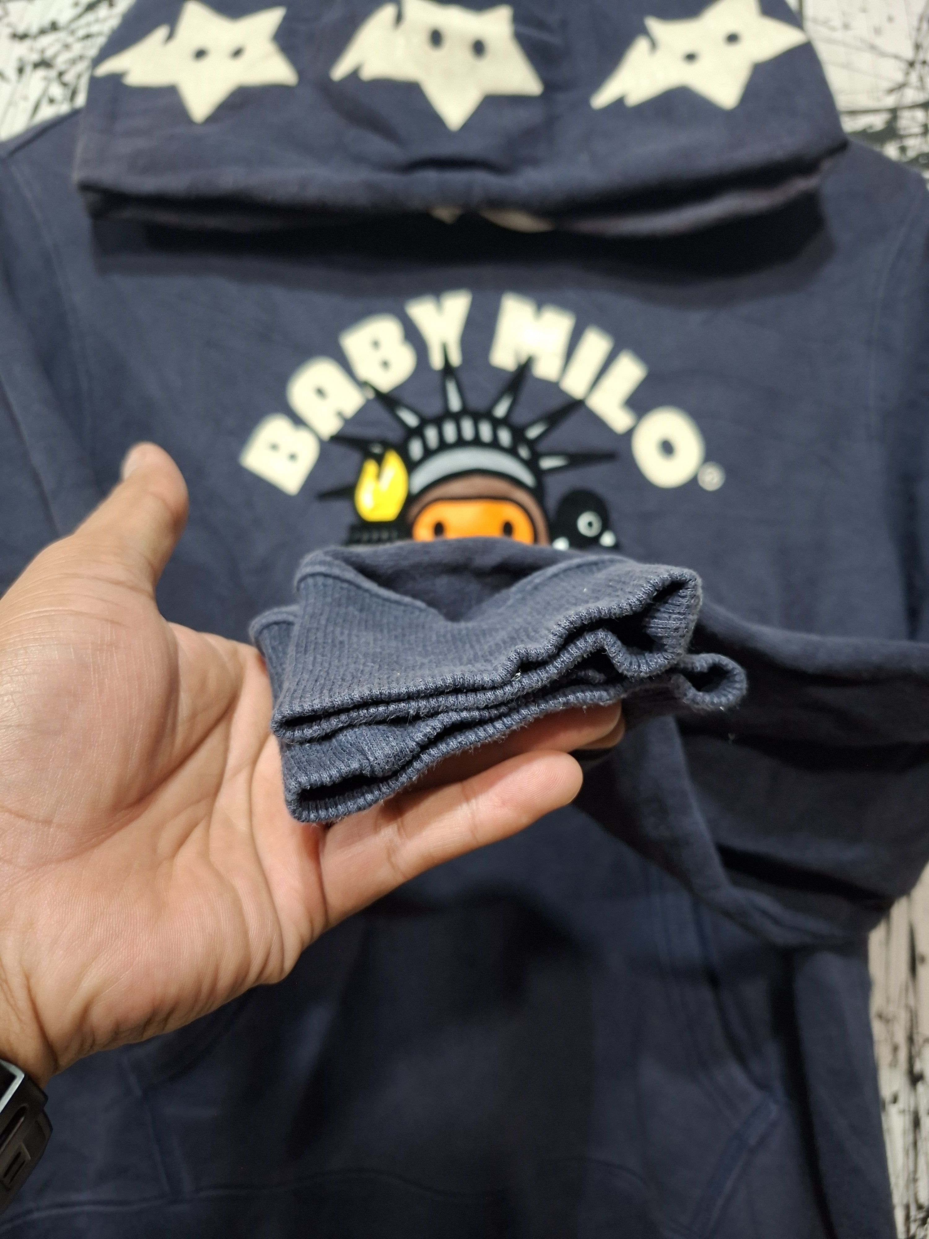 Bape × Chocolate BAPE X CHOCOLATE BABY MILO AW 2011 STATUE OF LIBERTY HOODIE Size US XS / EU 42 / 0 - 6 Thumbnail