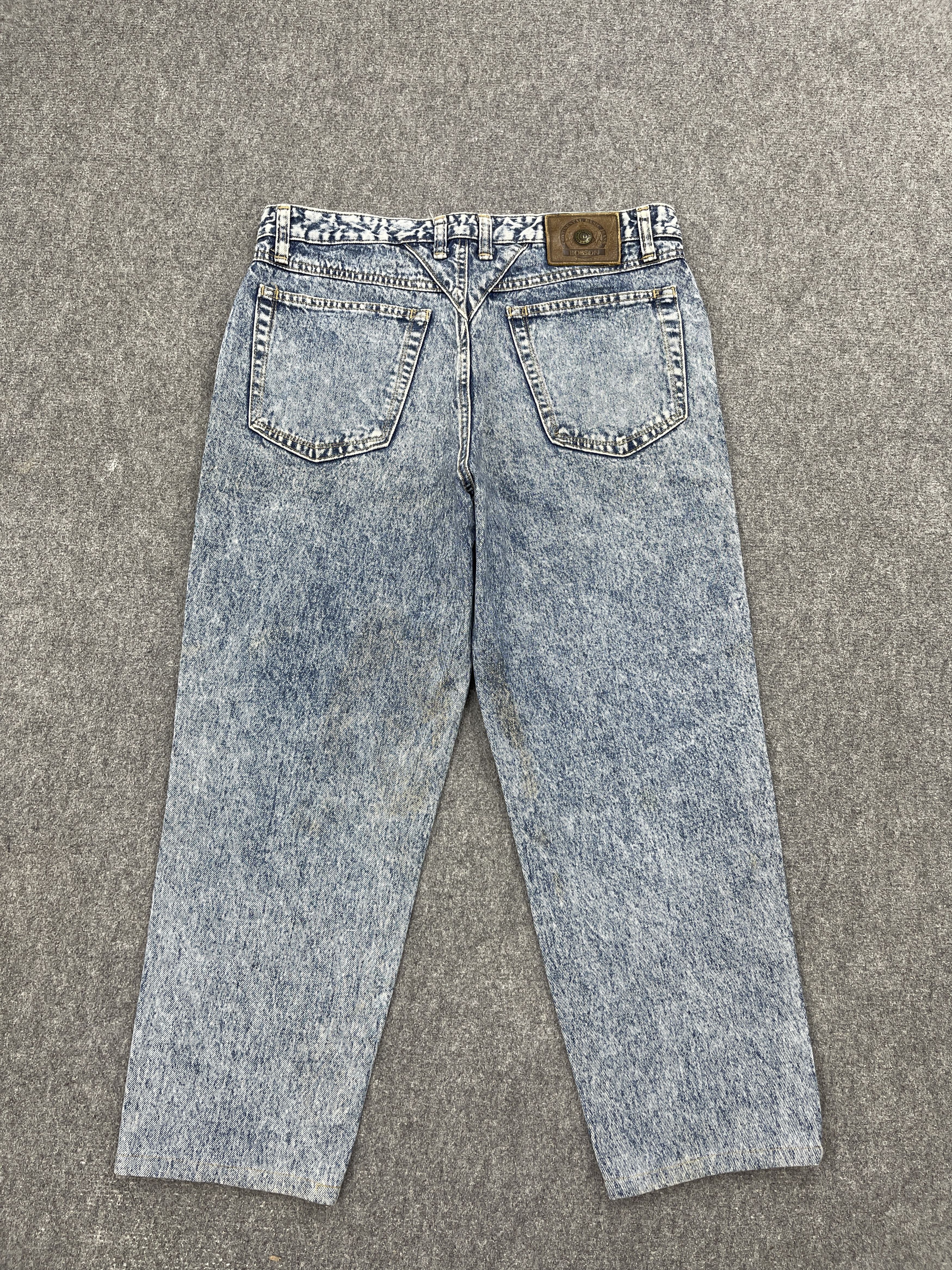 Vintage Vintage Bobson Acid Washed Denim Jeans DP2562 Size US 34 / EU 50 - 3 Thumbnail