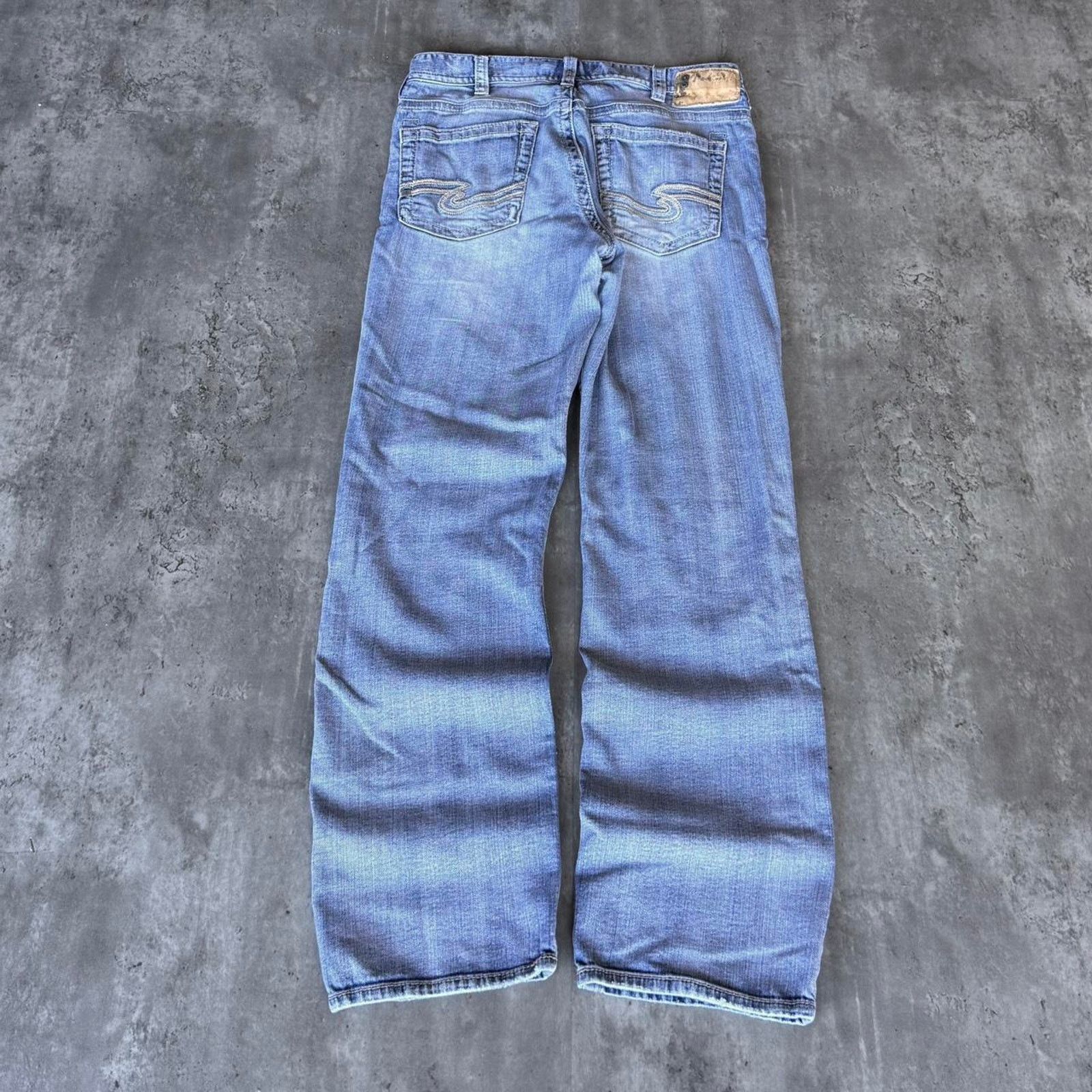 Silver Jeans Co. × Vintage Vintage Y2K Silver Jeans Embroidered Opium Denim Jeans Size US 34 / EU 50 - 1 Thumbnail