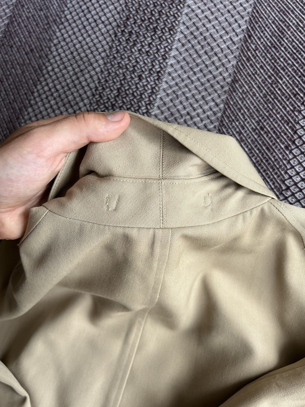 Burberry Vintage Burberrys 90s Heavy Trench Coat Mens Solid Style Size US XL / EU 56 / 4 - 16 Thumbnail