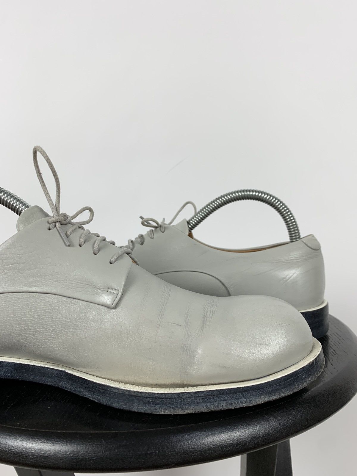 Jil Sander Jil Sander Grey Leather Derby Shoes Size US 9 / IT 39 - 18 Thumbnail