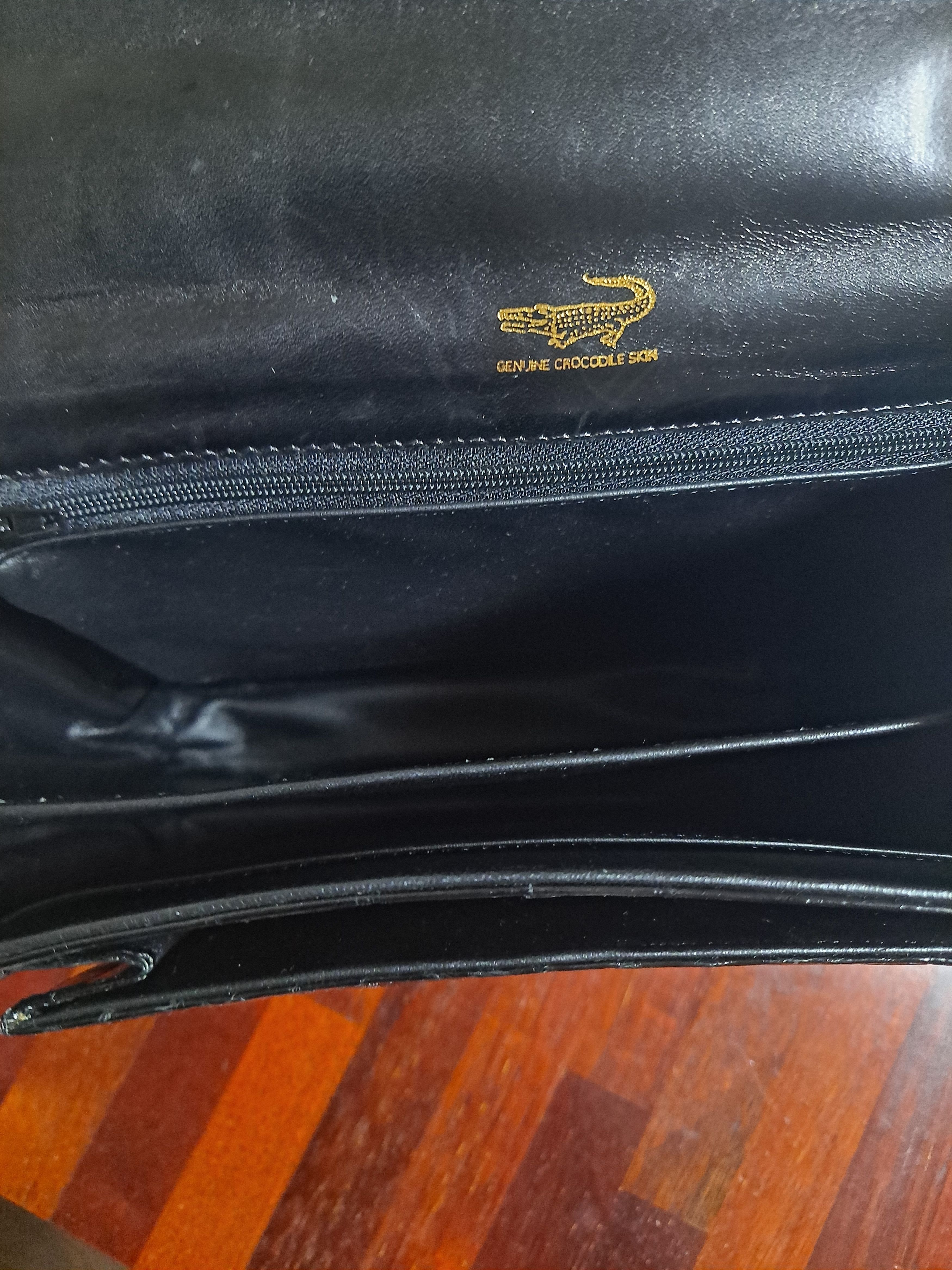 Designer Genuine Crocodile skin leather briefcase Size ONE SIZE - 4 Thumbnail
