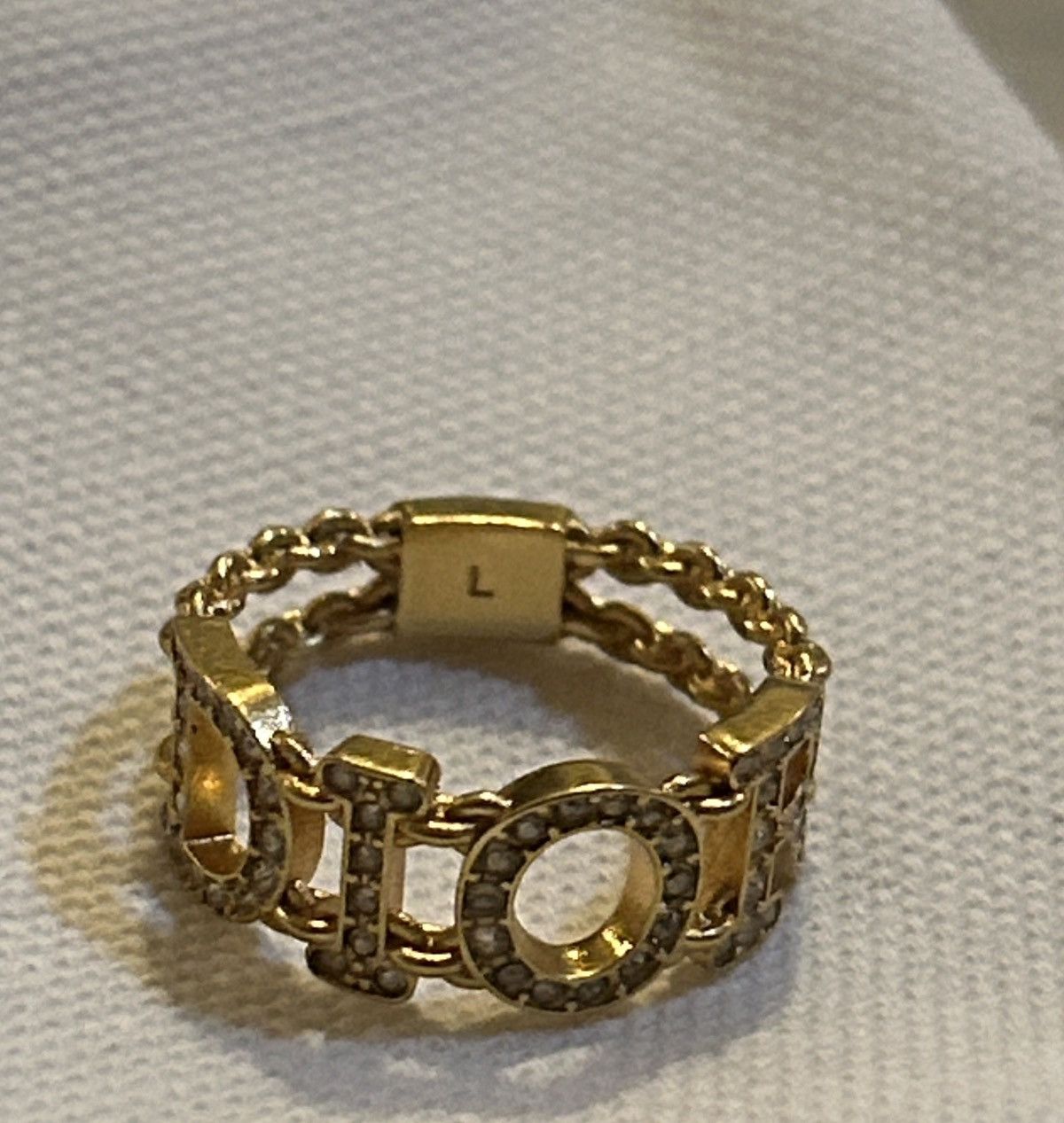 Dior Dior DIO(R)EVOLUTION RING Gold-Finish Metal and Silver-Tone Size ONE SIZE - 5 Thumbnail