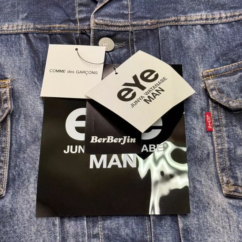 Comme des Garcons Comme Des Garcons Tripartite Inkjet Denim Jacket Size XL / US 12-14 / IT 48-50 - 3 Thumbnail