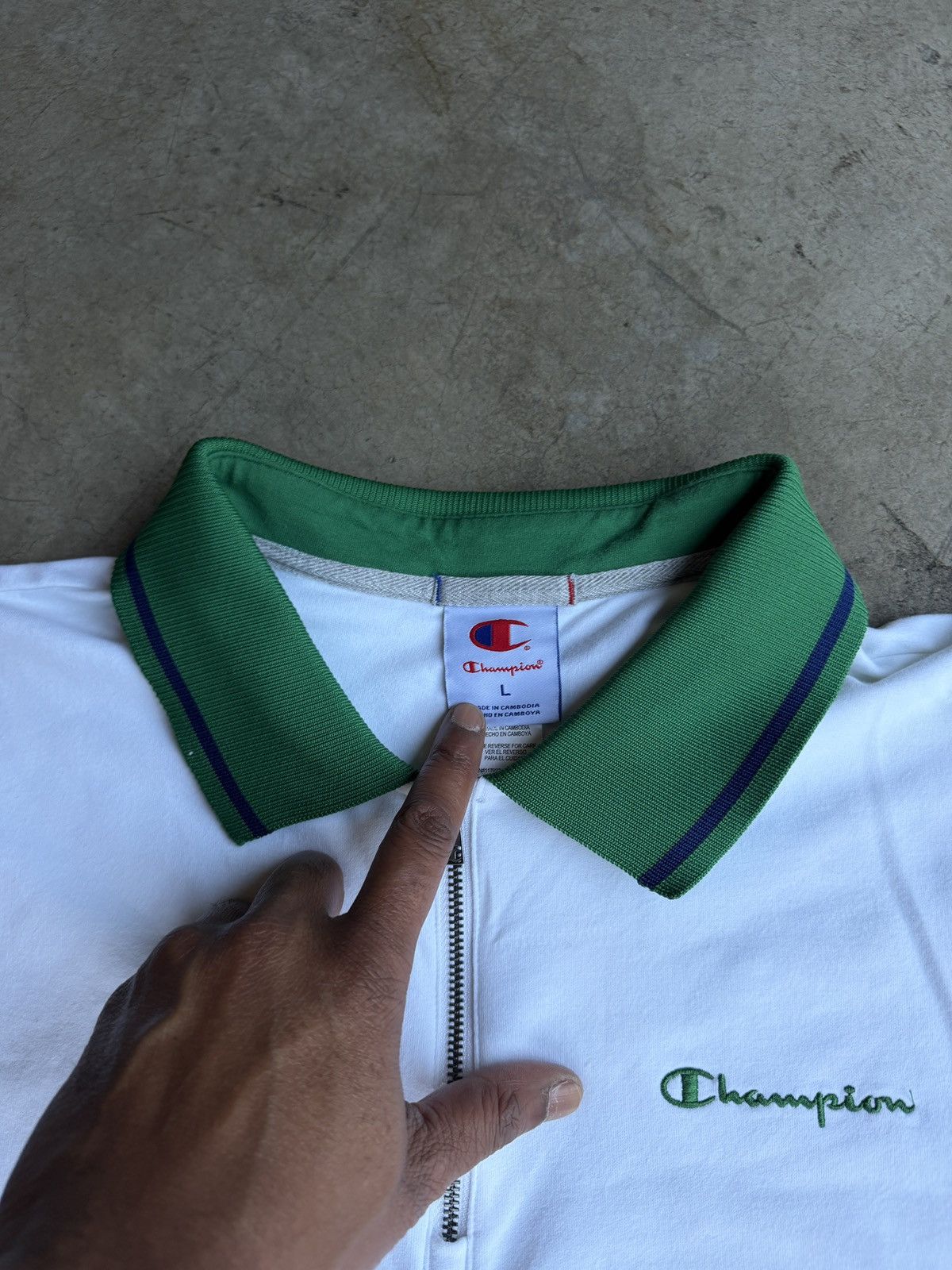 Champion Champion Quarter Zip Polo Size US L / EU 52-54 / 3 - 2 Thumbnail