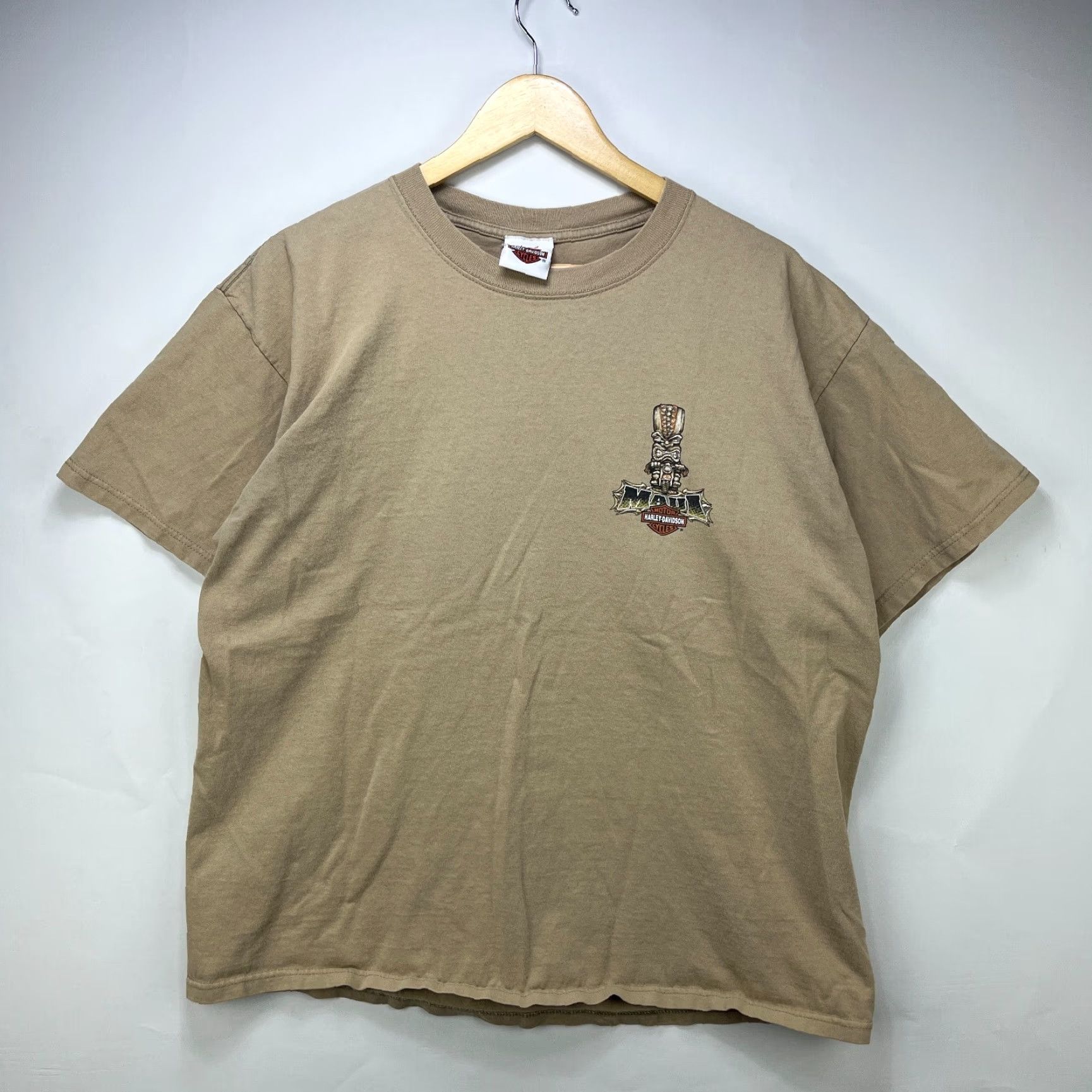 Harley Davidson VINTAGE Harley-Davidson Hawaii Maui T Shirt XL Biker Motorcycle Shirt Mens Beige Size US XL / EU 56 / 4 - 4 Thumbnail